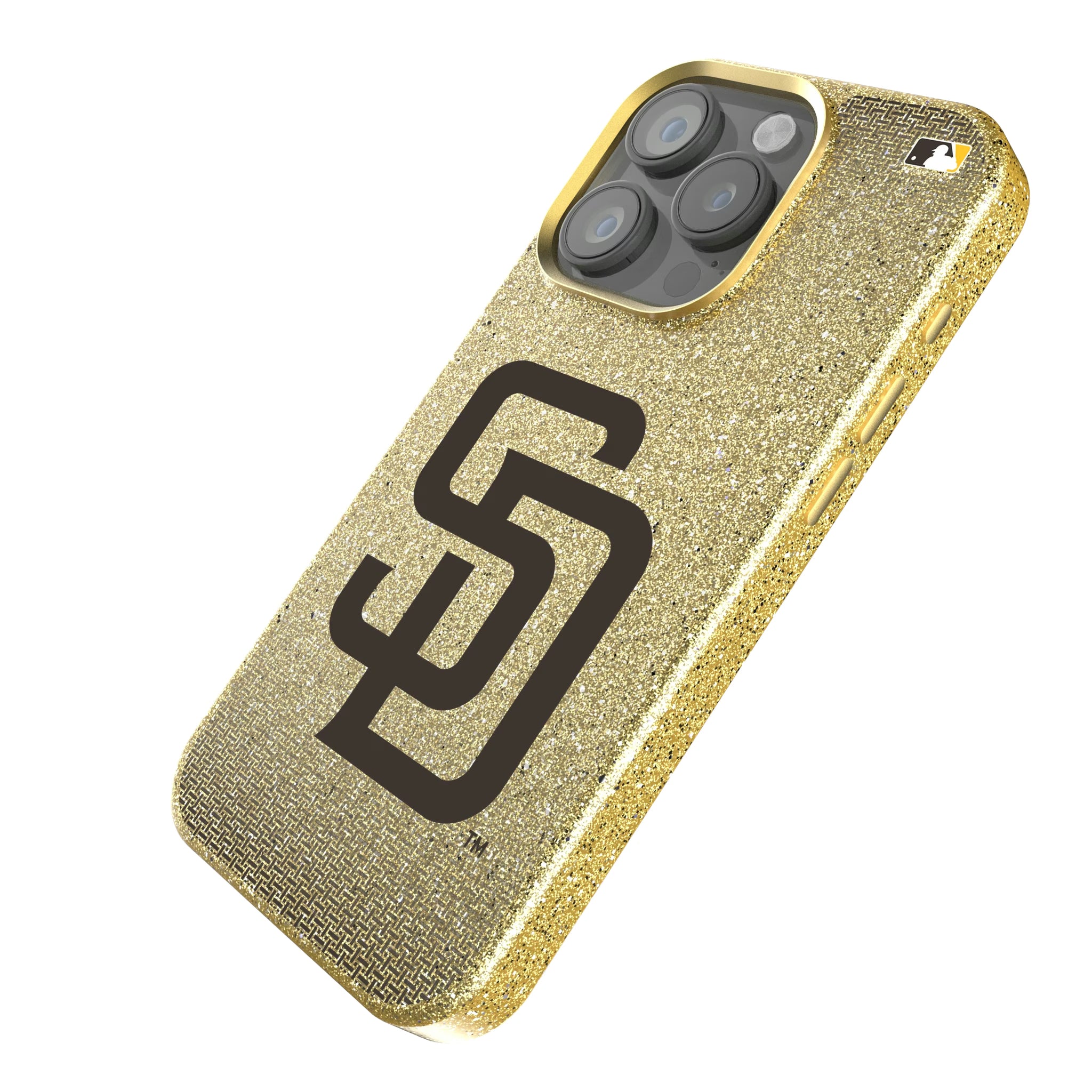 San Diego Padres Linen iPhone Bling Phone Case for Apple iPhone - Isometric View