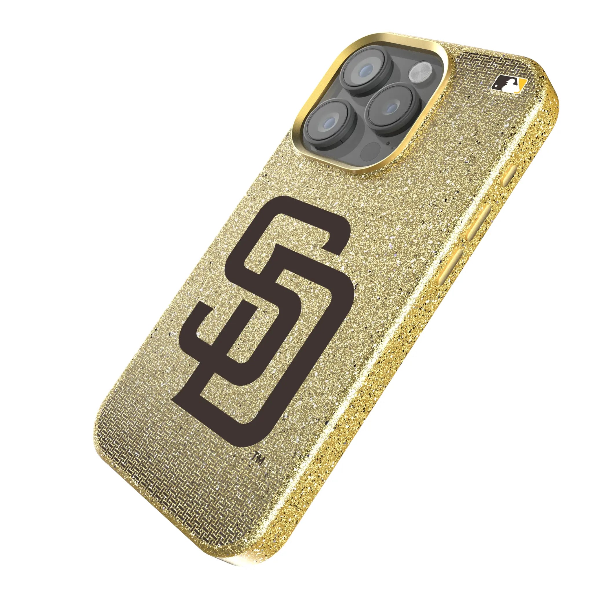 San Diego Padres Linen iPhone Bling Phone Case for Apple iPhone - Isometric View