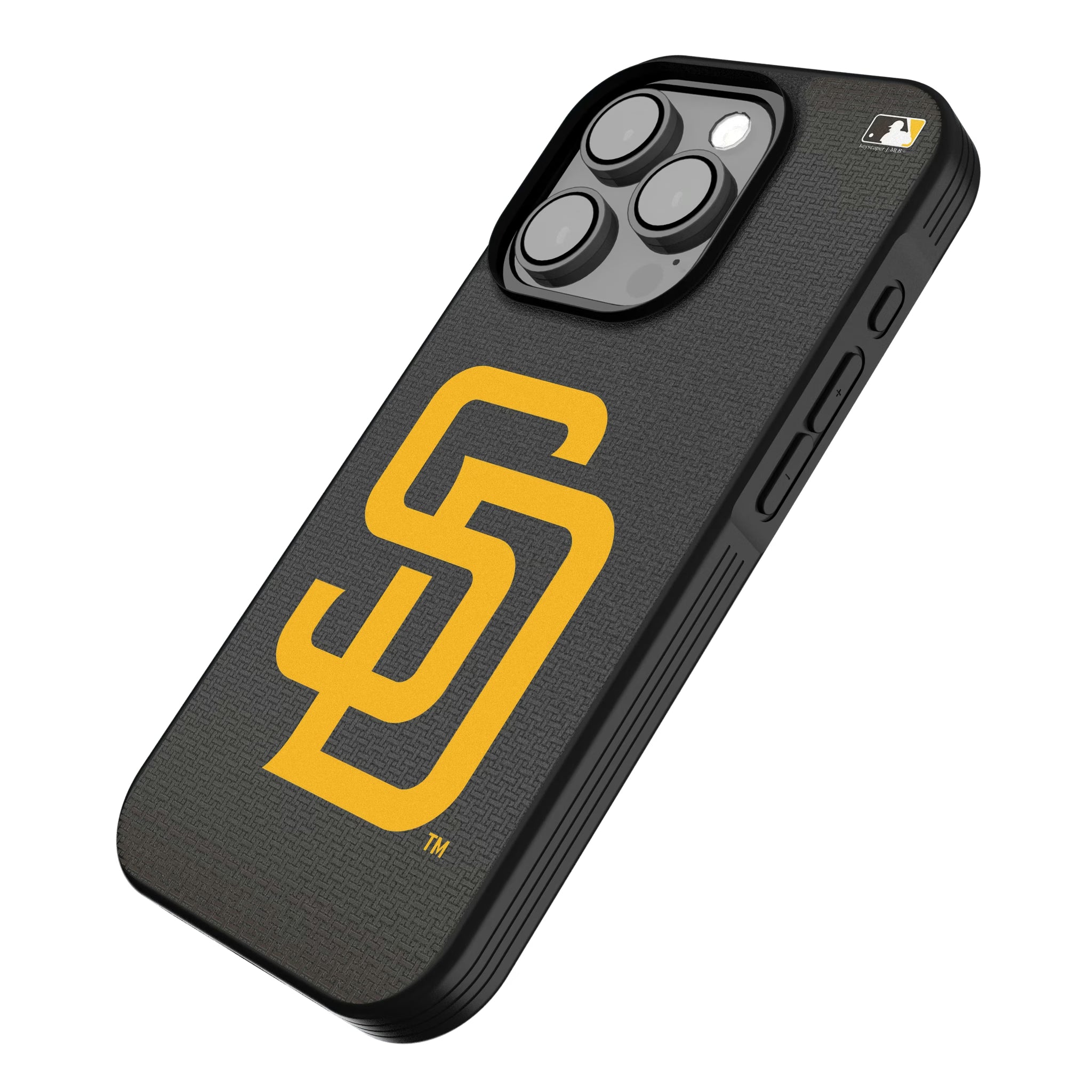 San Diego Padres Linen iPhone Bump Phone Case for Apple iPhone - Isometric View