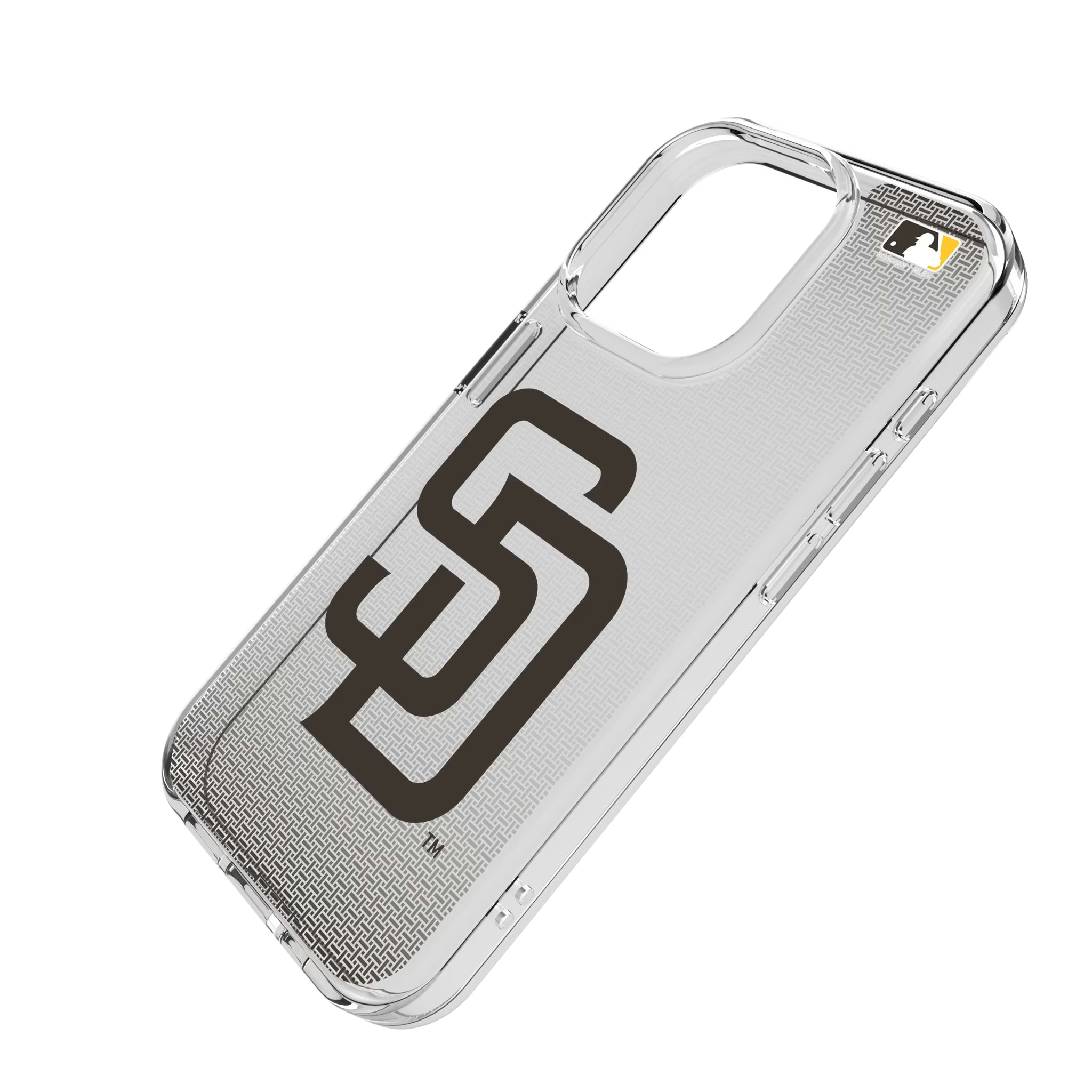 San Diego Padres Linen iPhone Clear Phone Case for Apple iPhone - Isometric View