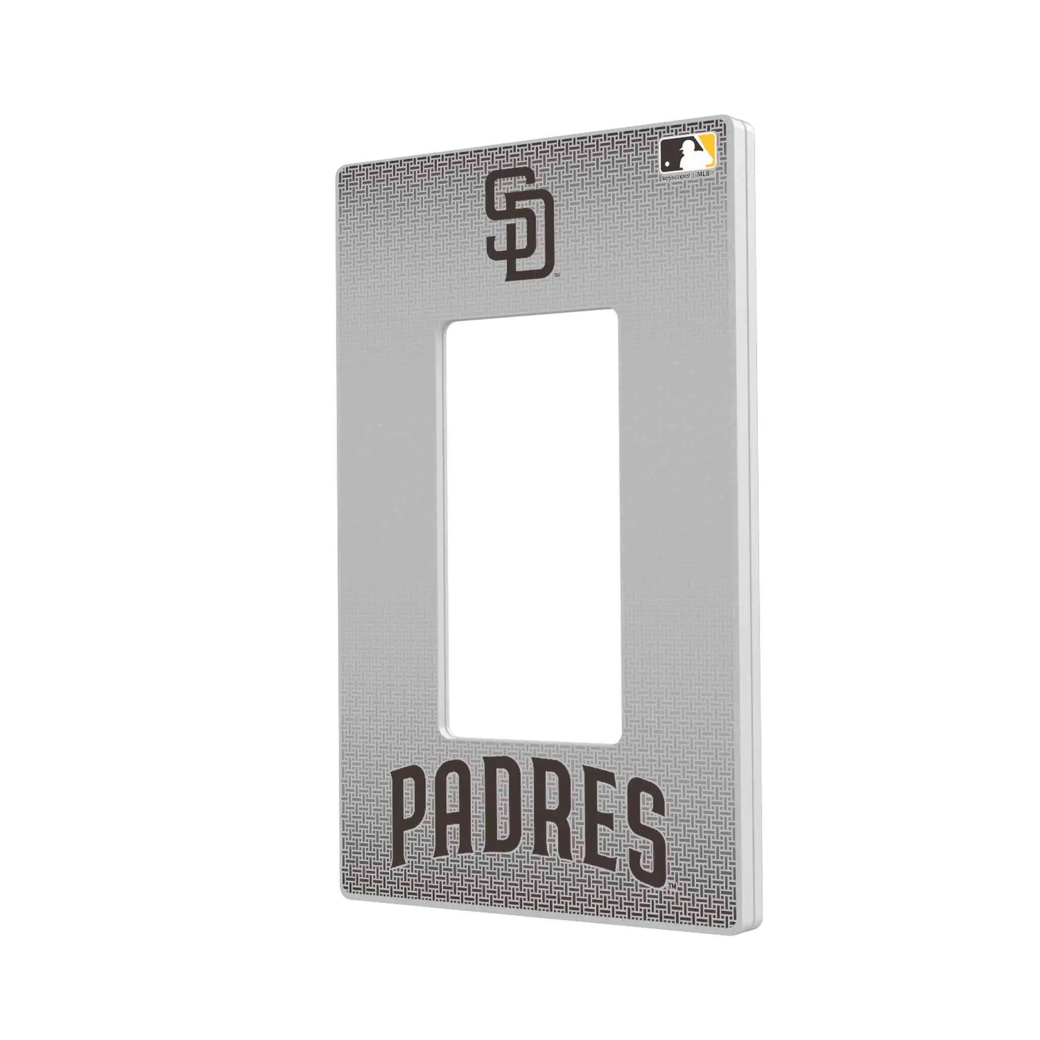 San Diego Padres Linen Hidden-Screw Light Switch Plate#Style_Single Rocker
