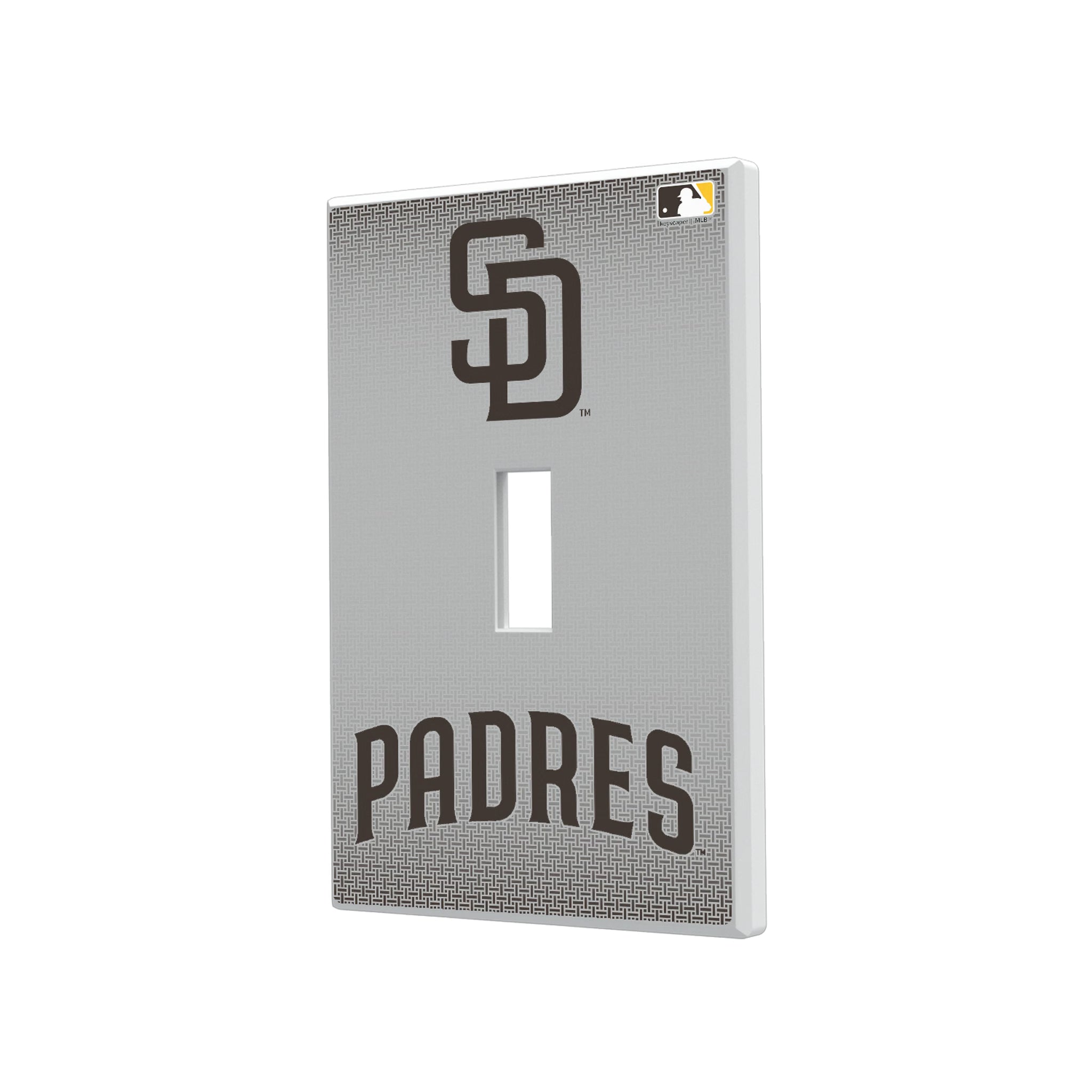 San Diego Padres Linen Hidden-Screw Light Switch Plate#Style_Single Toggle