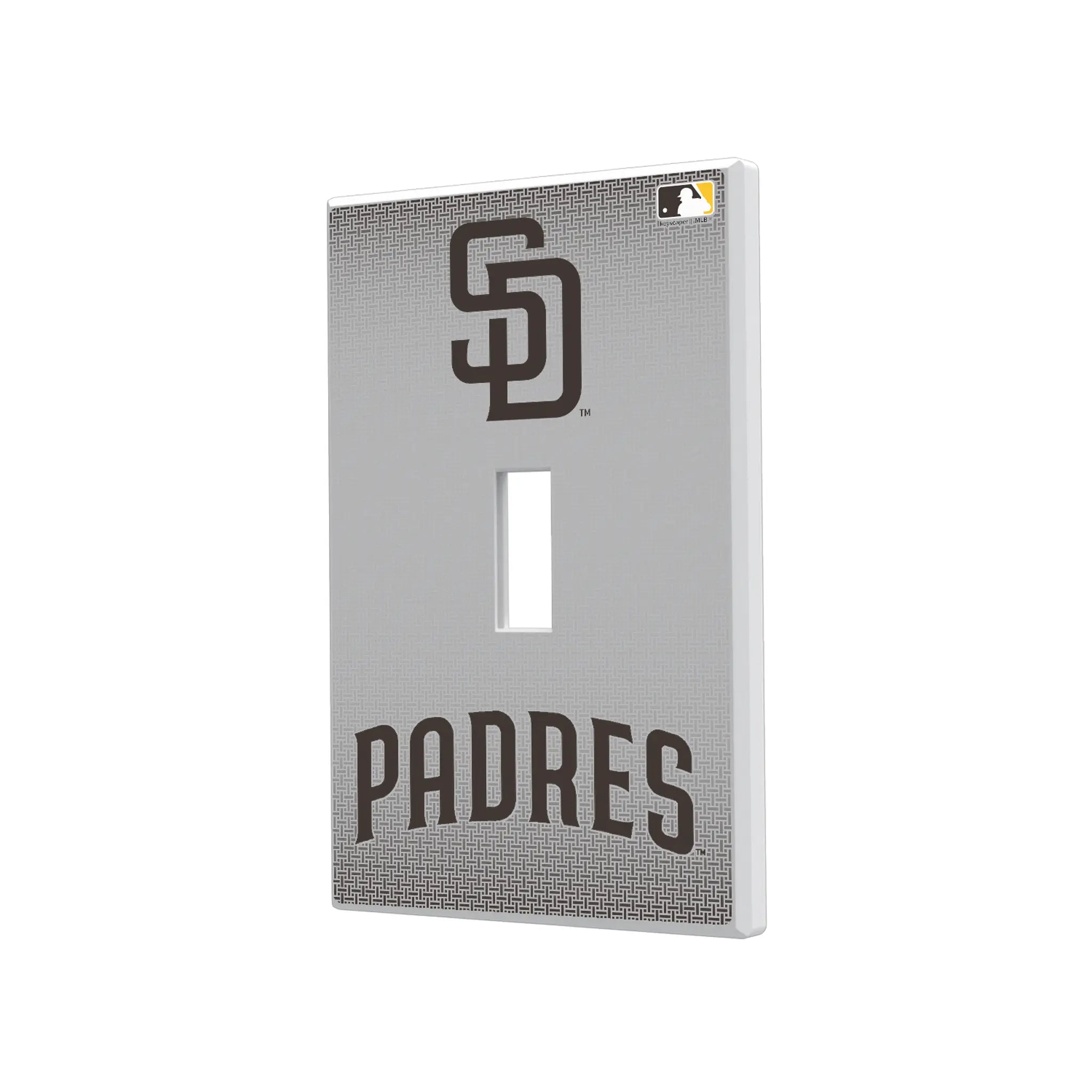 San Diego Padres Linen Hidden-Screw Light Switch Plate#Style_Single Toggle
