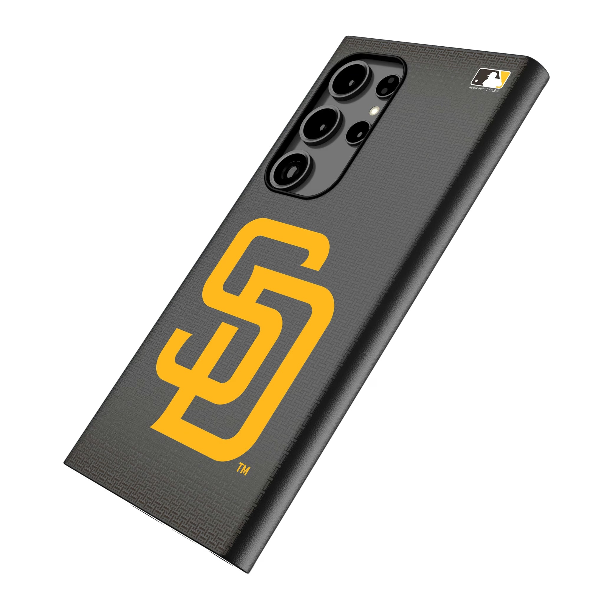 San Diego Padres Linen Galaxy MagSafe Compatible Phone Case for Samsung Galaxy - Isometric View