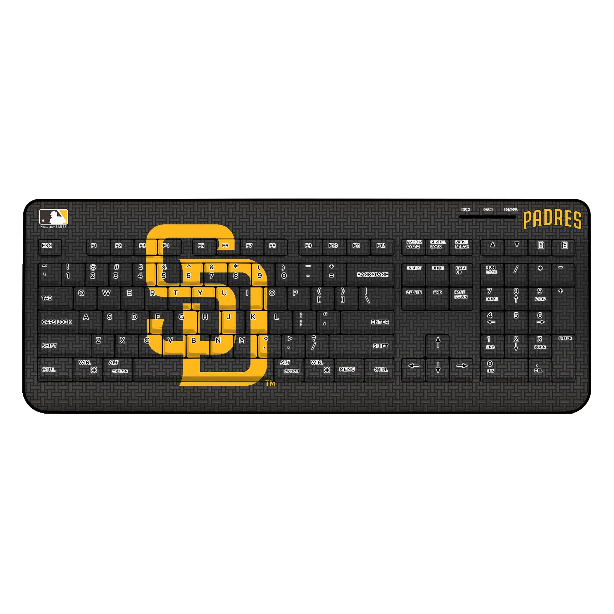 San Diego Padres Linen Wireless USB Keyboard