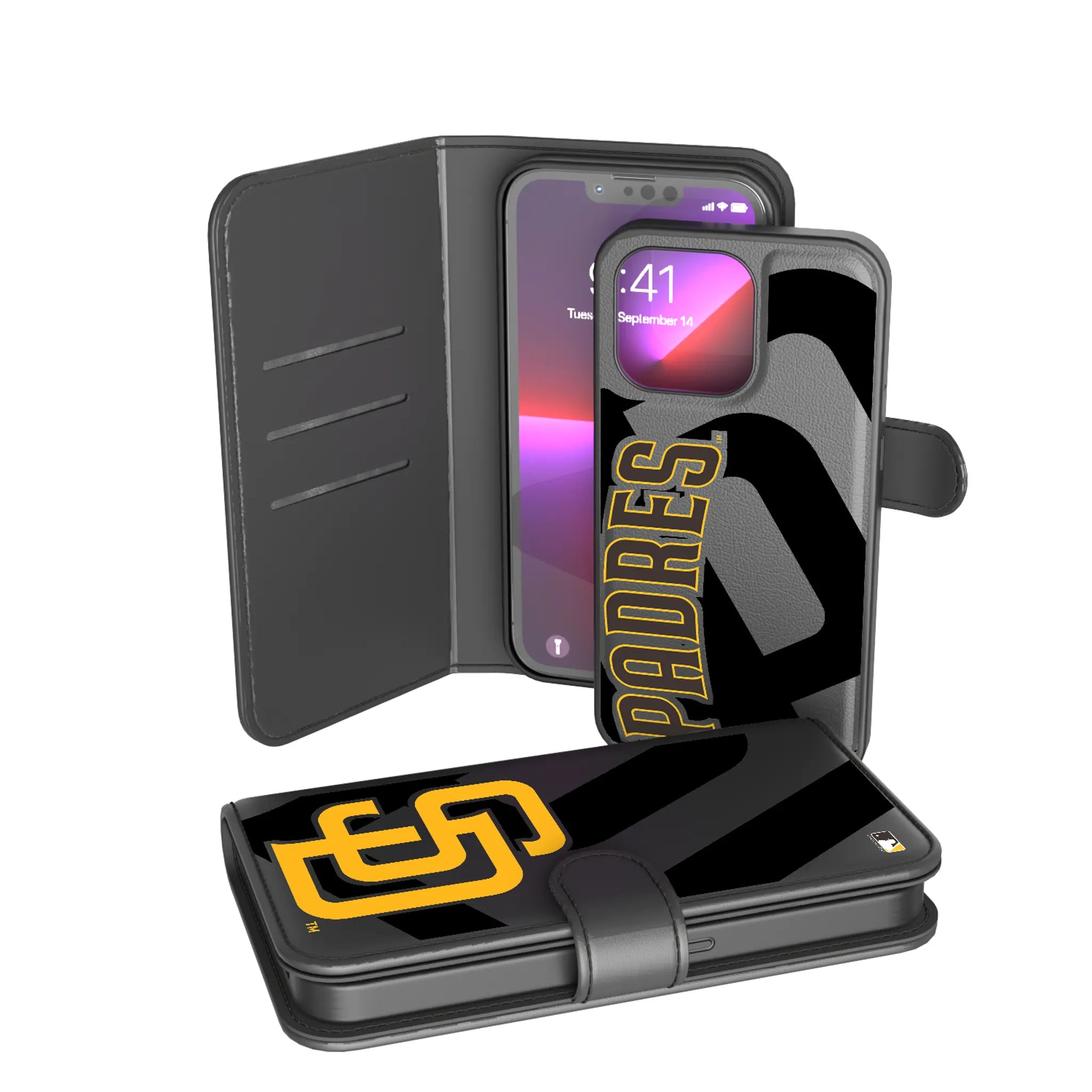 San Diego Padres Monocolor Tilt iPhone Wallet Phone Case for Apple iPhone