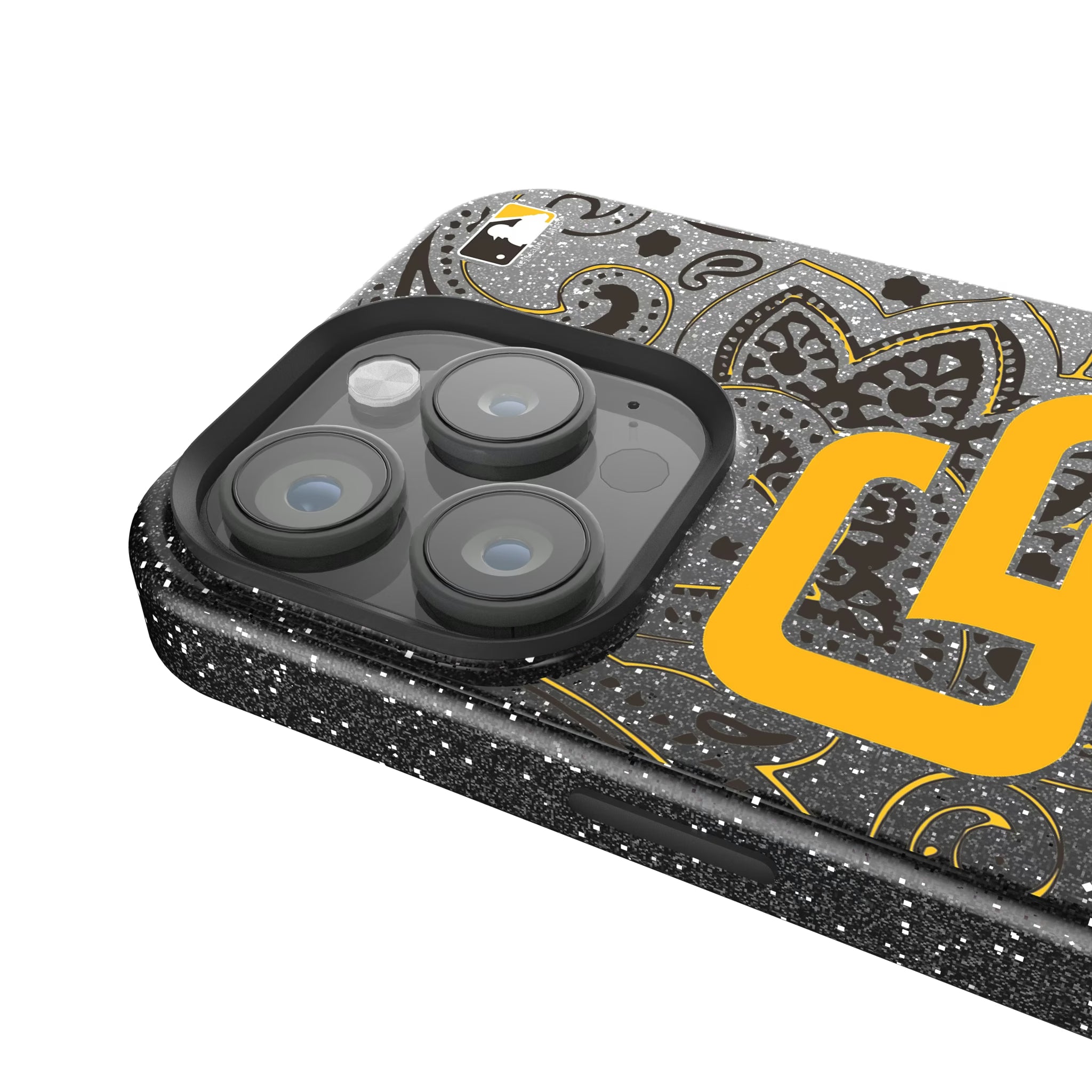 San Diego Padres Paisley iPhone Bling Phone Case for Apple iPhone - Detail