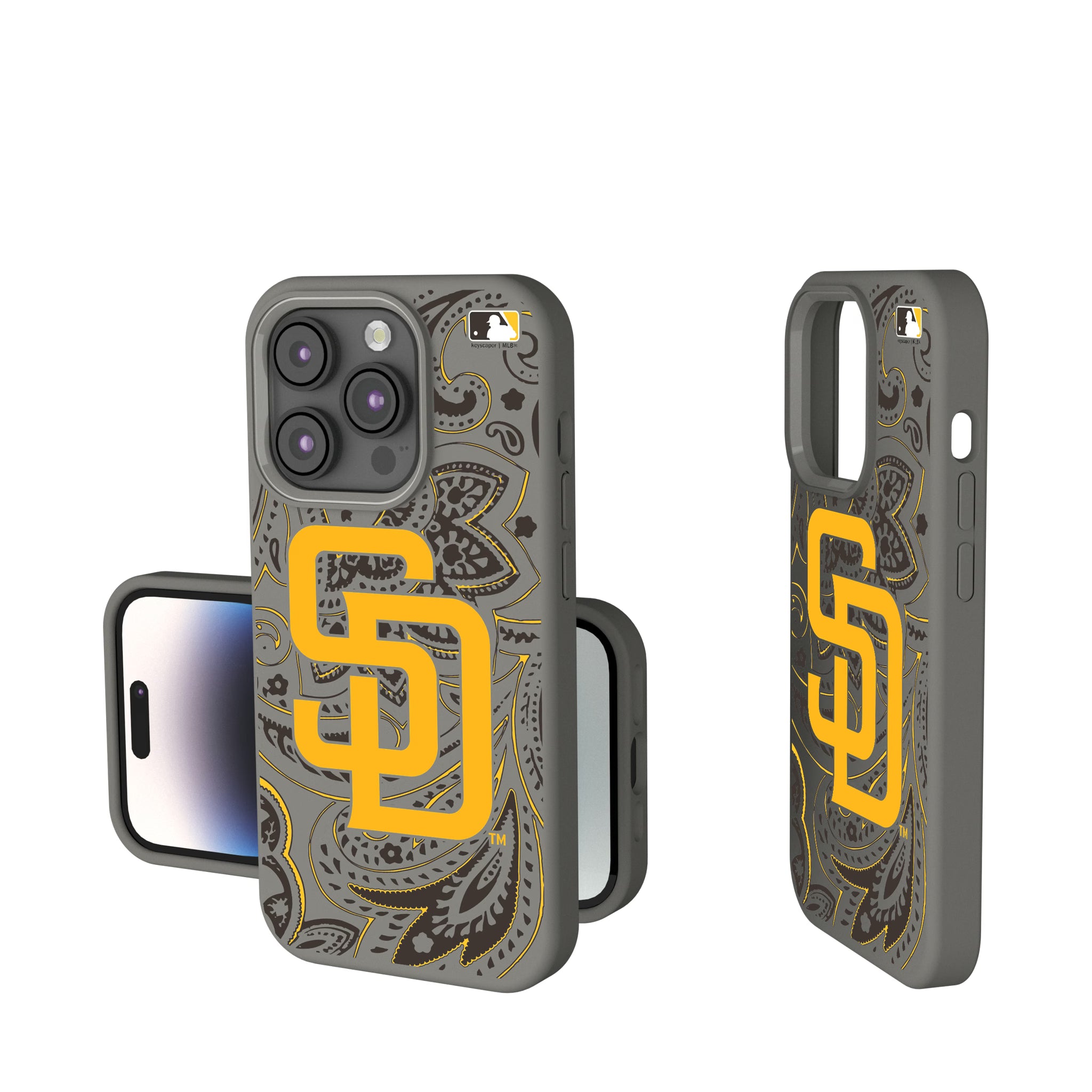 San Diego Padres Paisley iPhone Soft Touch Phone Case for Apple iPhone