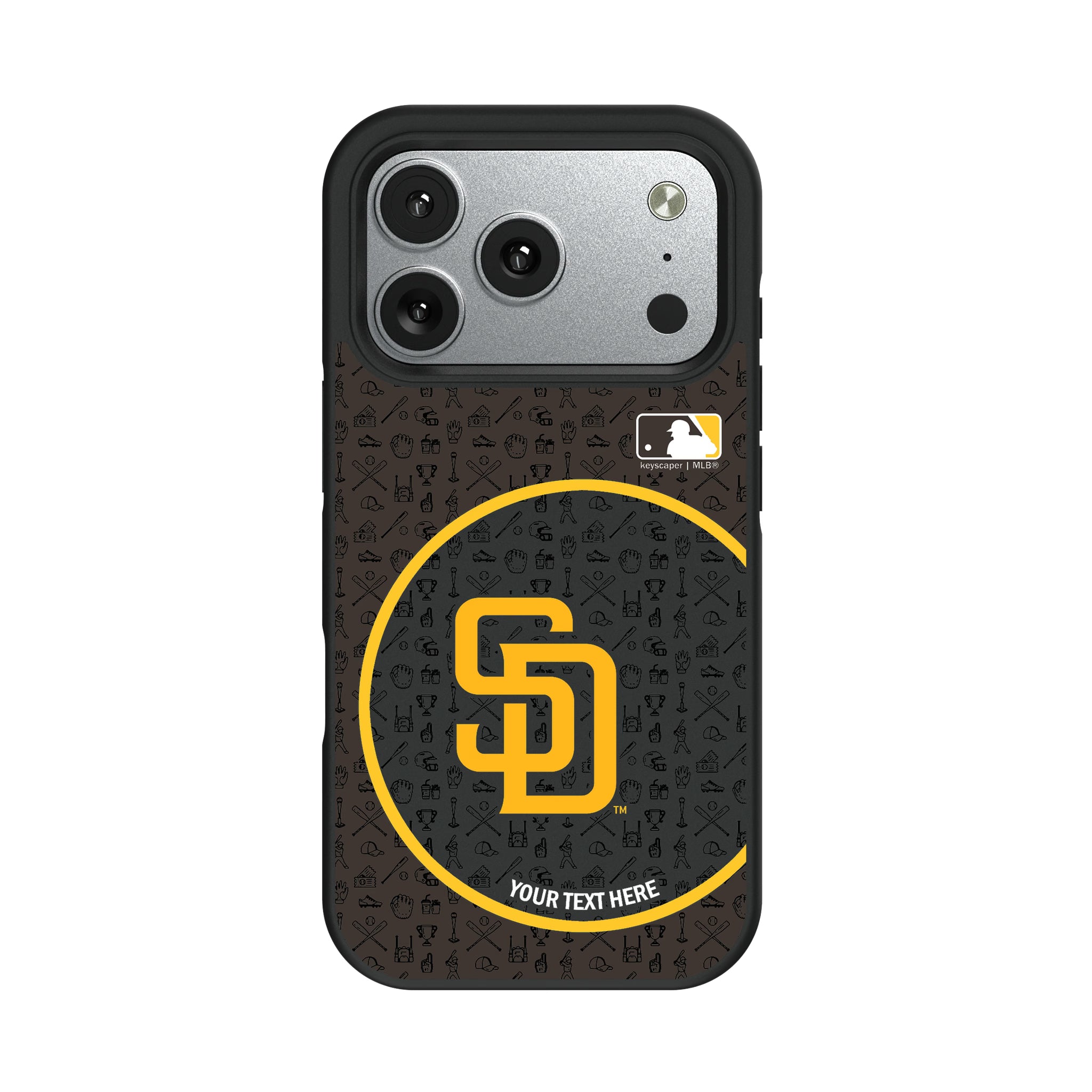 San Diego Padres Personalized Circle iPhone Bump Phone Case for Apple iPhone#Device_iPhone 17 Pro