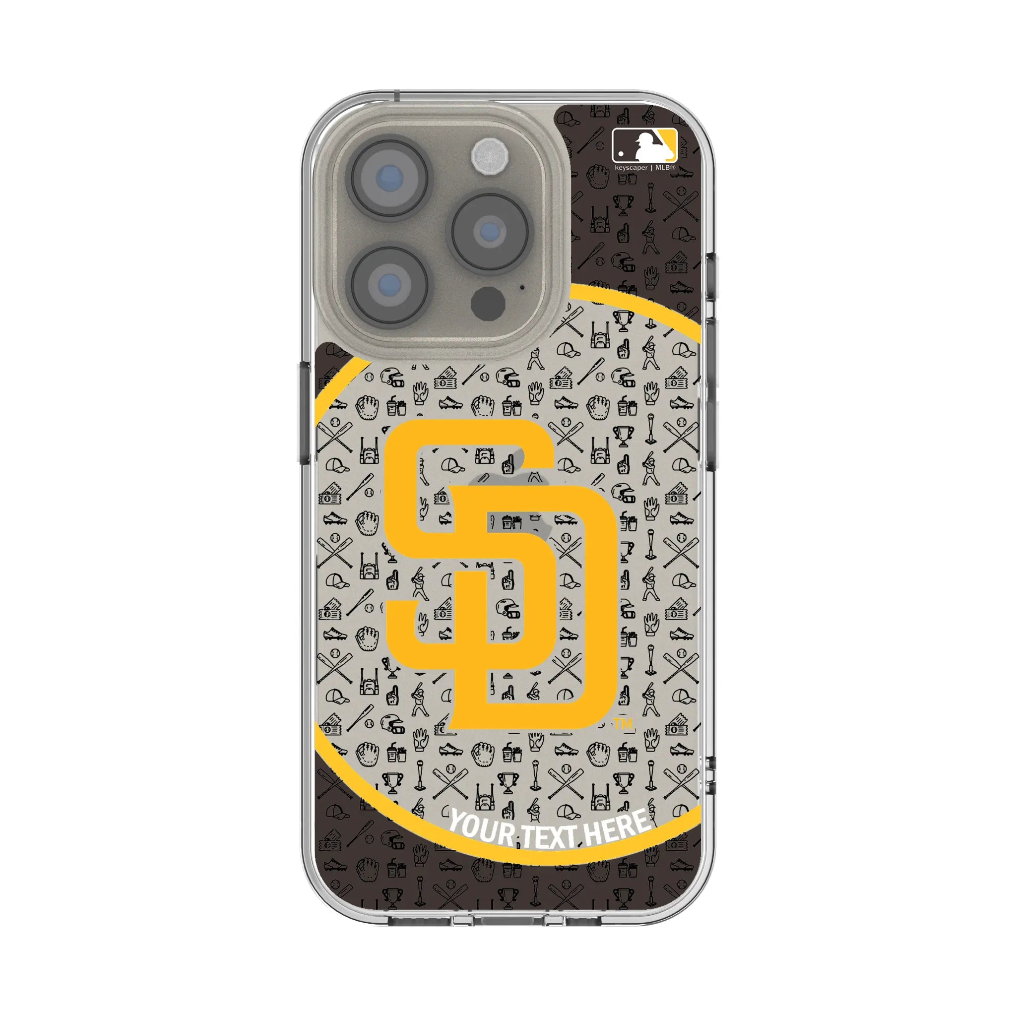San Diego Padres Personalized Circle iPhone Clear Phone Case for Apple iPhone