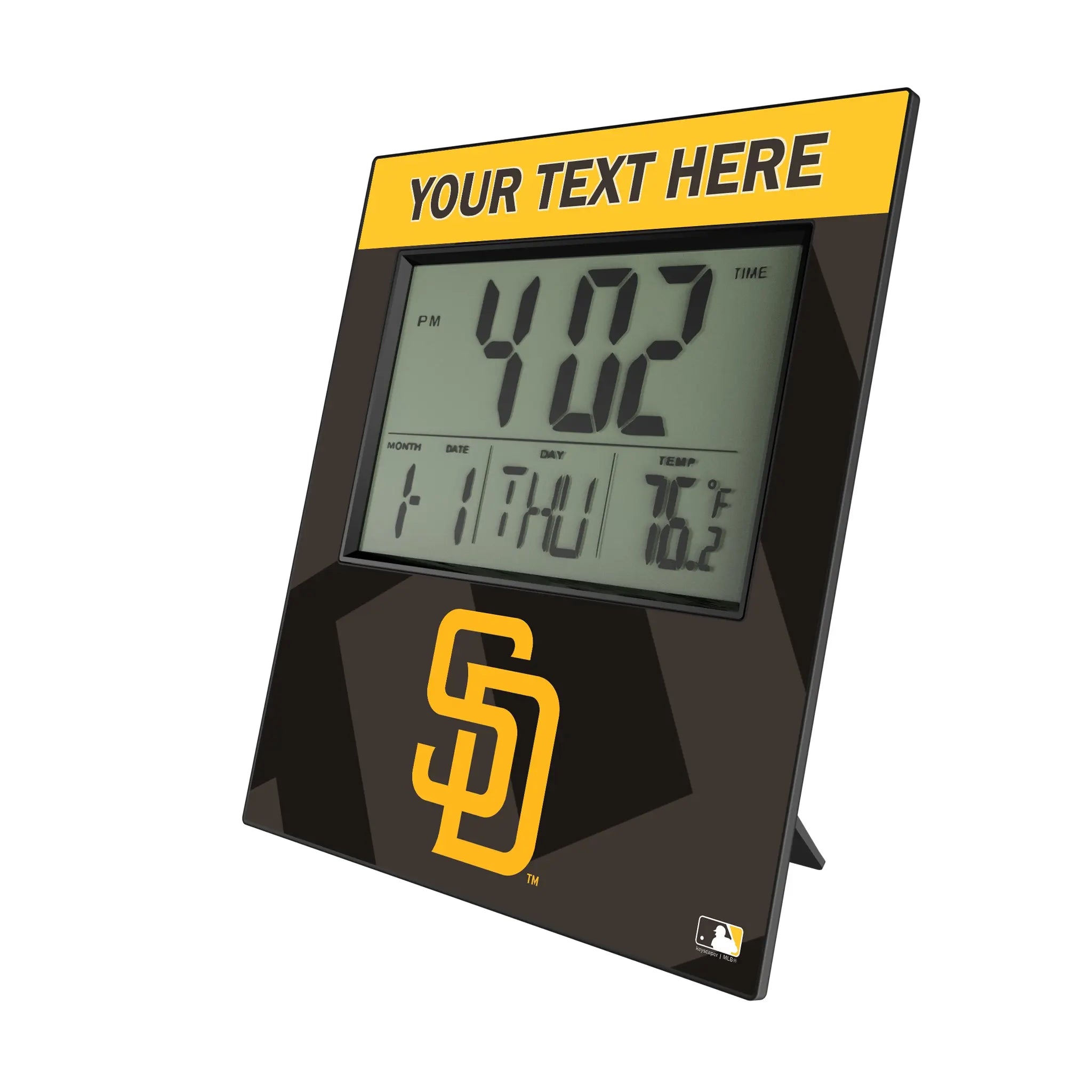 San Diego Padres Personalized Color Block Wall Clock