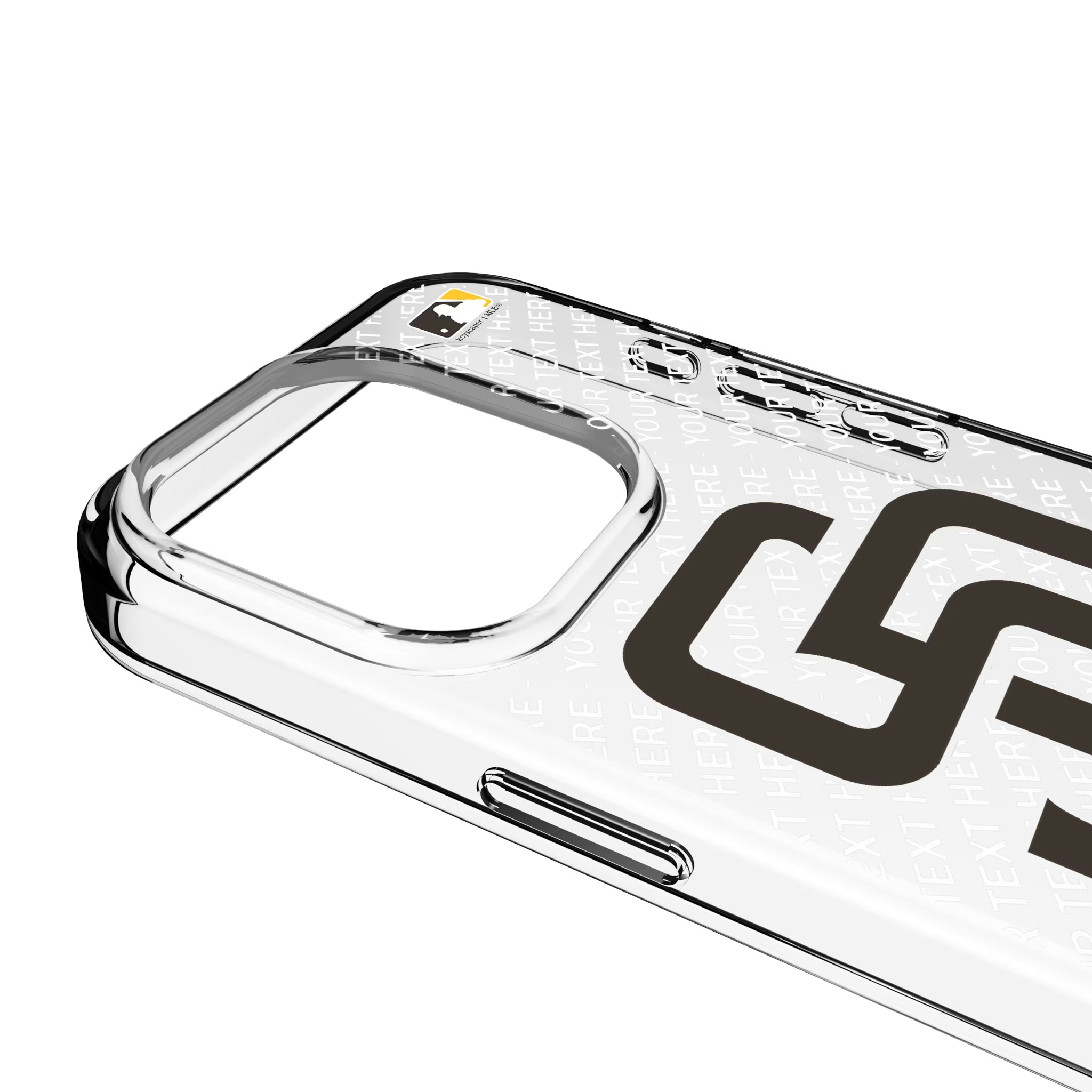 San Diego Padres Personalized EndZone Plus iPhone Clear Phone Case for Apple iPhone - Detail