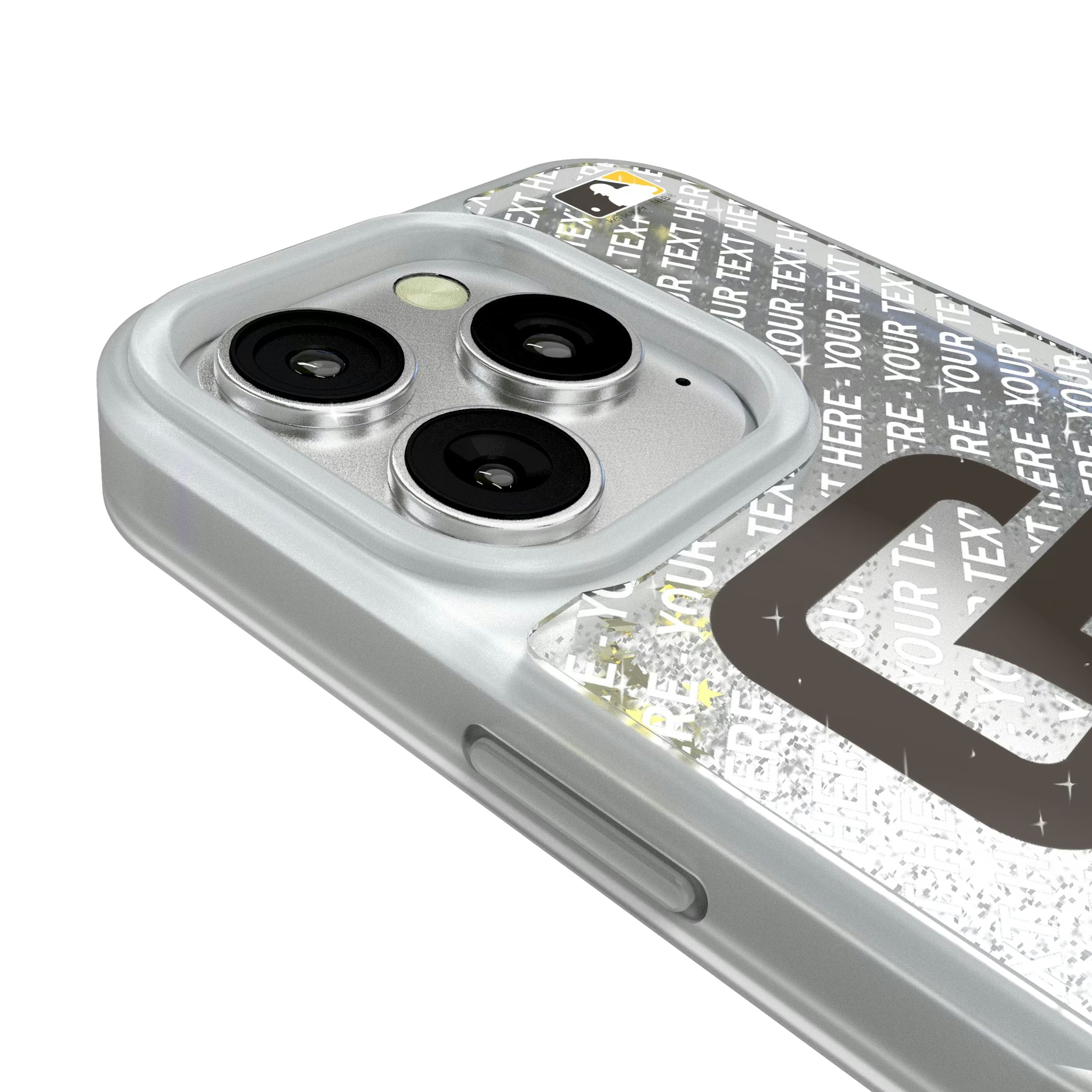 San Diego Padres Personalized EndZone Plus iPhone Glitter Phone Case for Apple iPhone - Detail#Device_iPhone 16 Pro