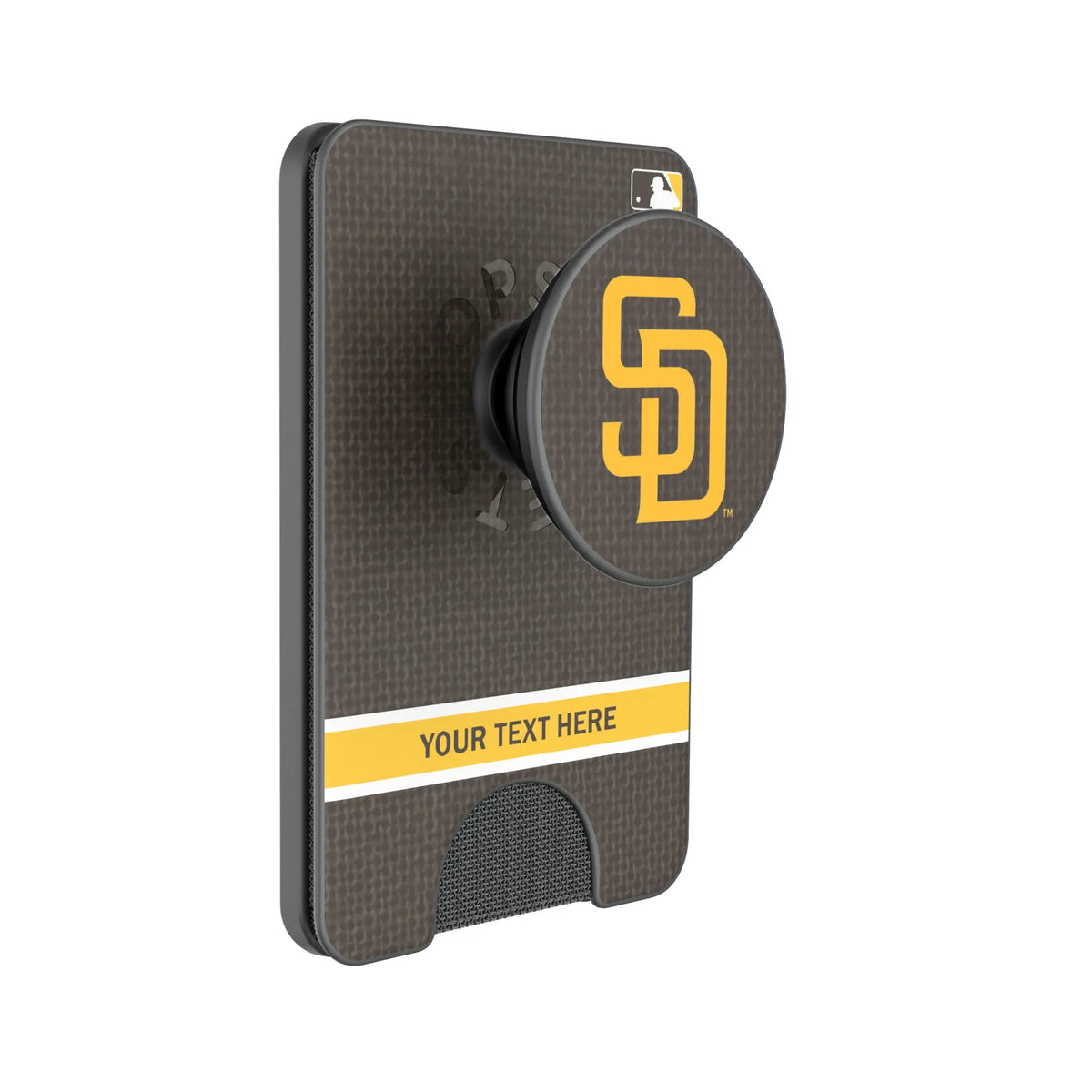 San Diego Padres Personalized Endzone Solid Popsockets Wallet Magnetic
