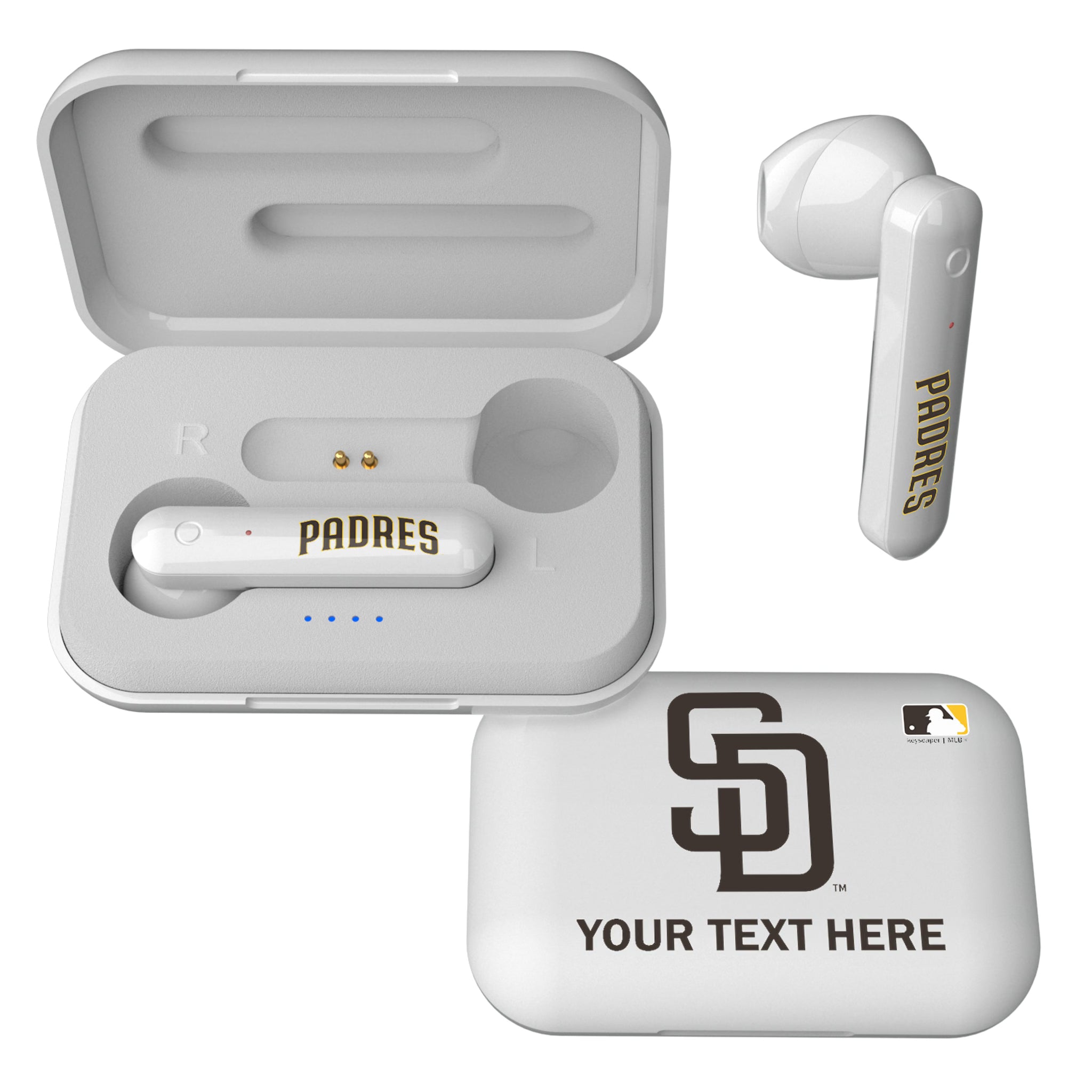 San Diego Padres Personalized Insignia Wireless TWS Earbuds