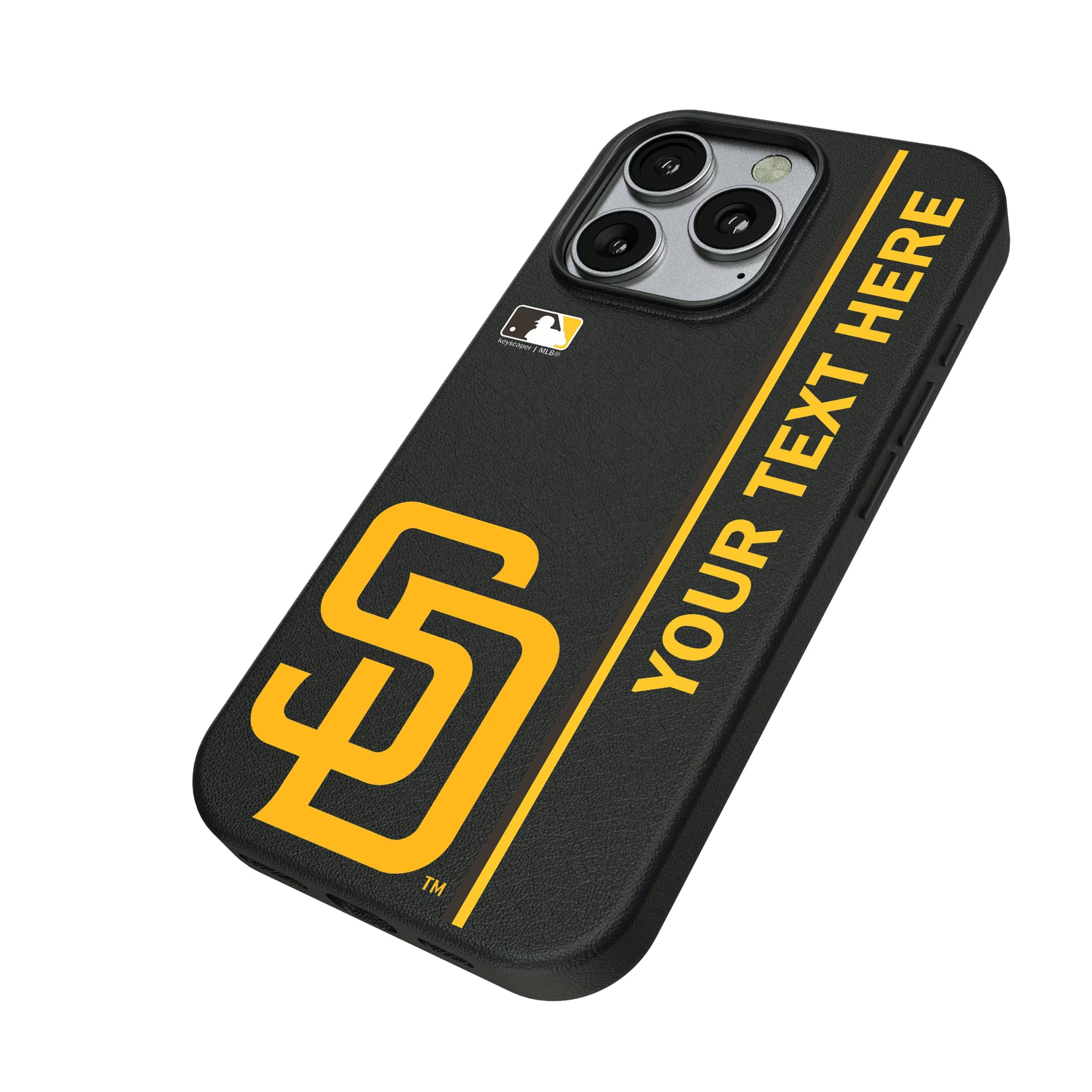 San Diego Padres Personalized Sidebard iPhone MagSafe Compatible Phone Case for Apple iPhone - Isometric View