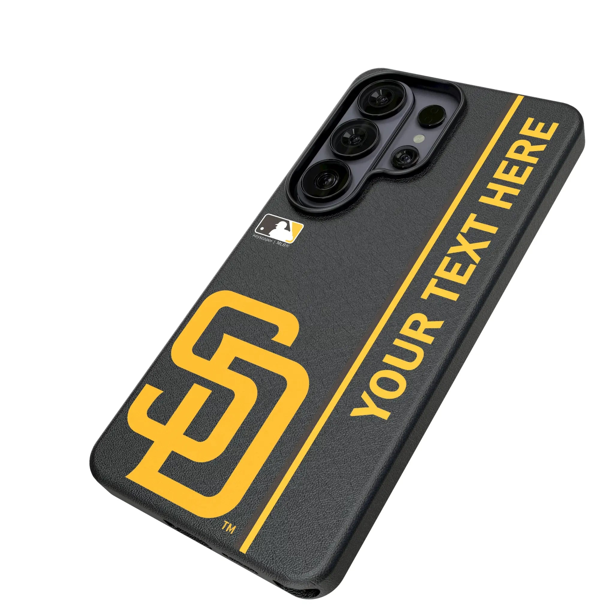 San Diego Padres Personalized Sidebard Galaxy MagSafe Compatible Phone Case for Samsung Galaxy - Isometric View#Device_Galaxy S26 Ultra