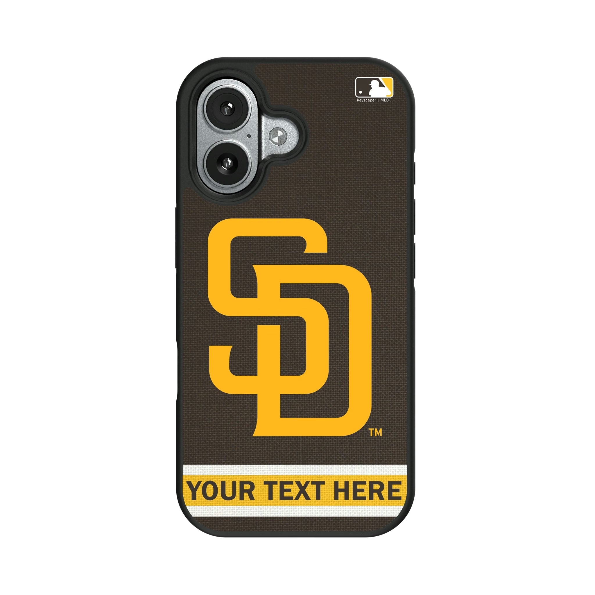 San Diego Padres Personalized Stripe iPhone Bump Phone Case for Apple iPhone#Device_iPhone 17