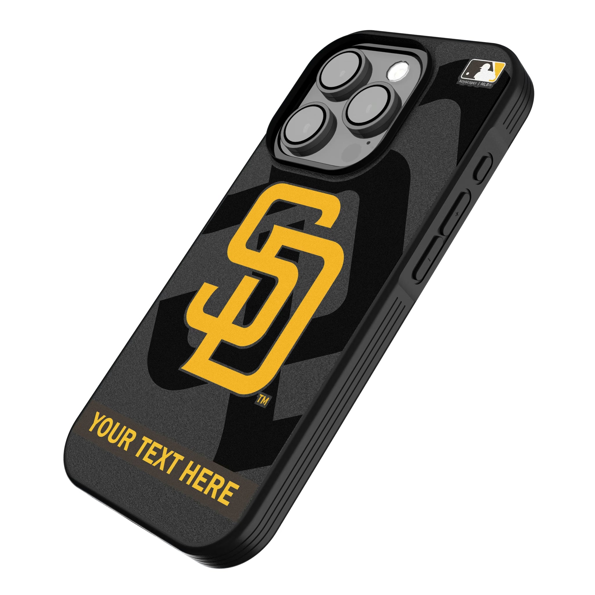 San Diego Padres Personalized Tilt iPhone Bump Phone Case for Apple iPhone - Isometric View
