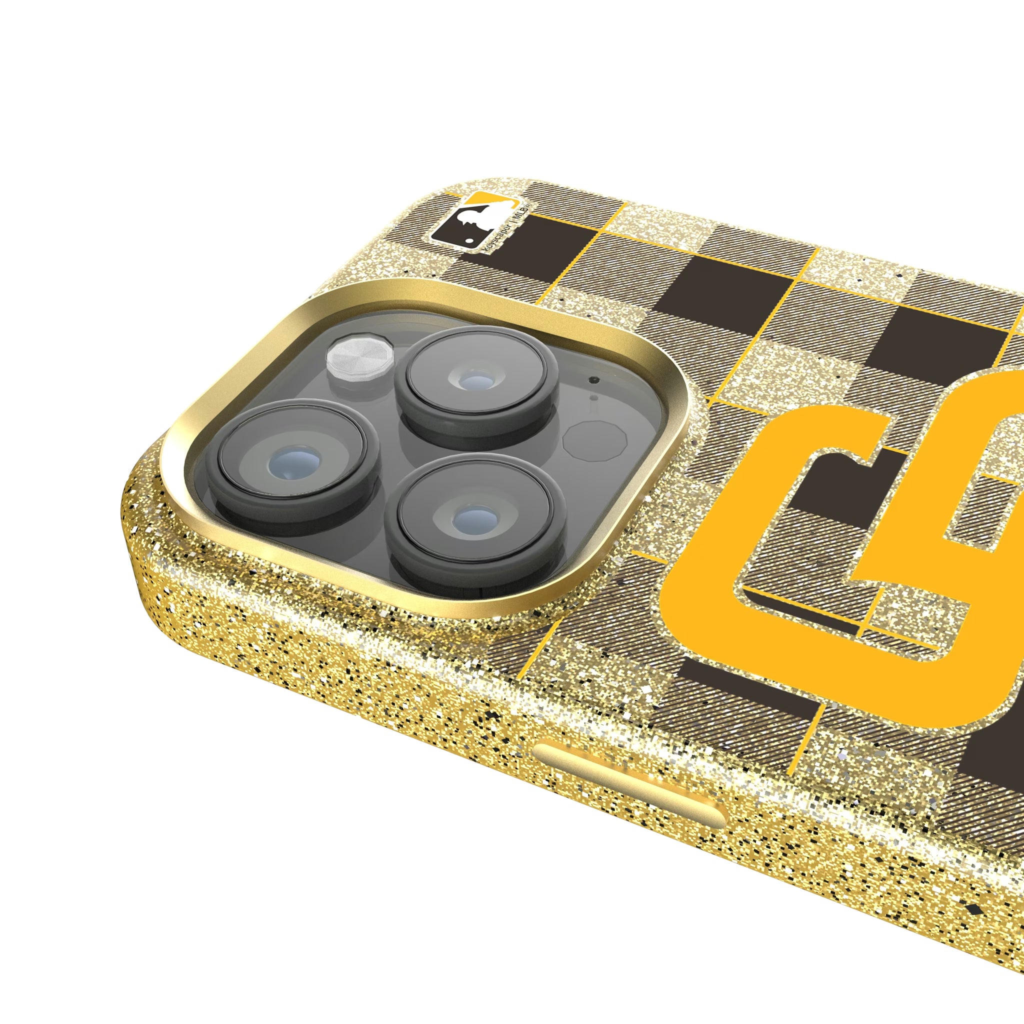 San Diego Padres Plaid iPhone Bling Phone Case for Apple iPhone - Detail