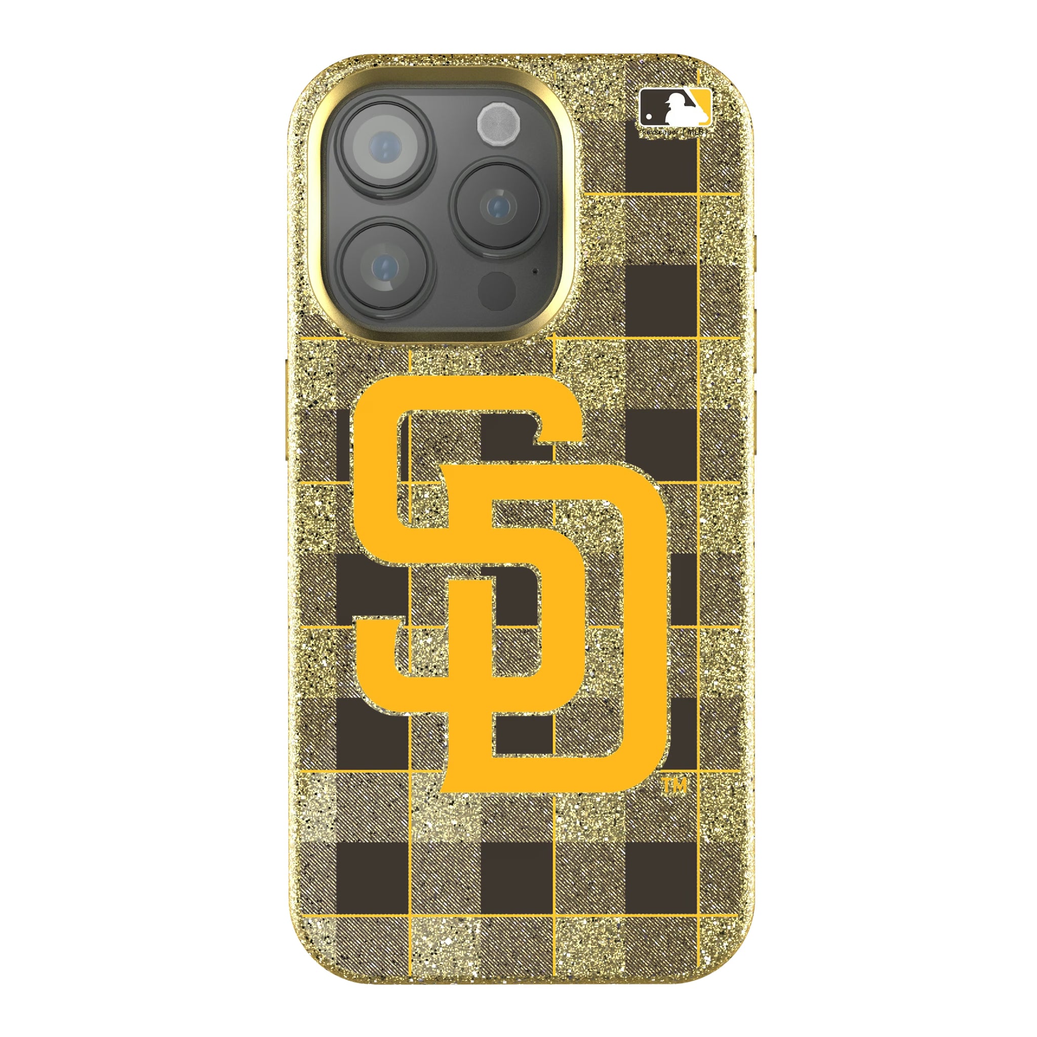 San Diego Padres Plaid iPhone Bling Phone Case for Apple iPhone