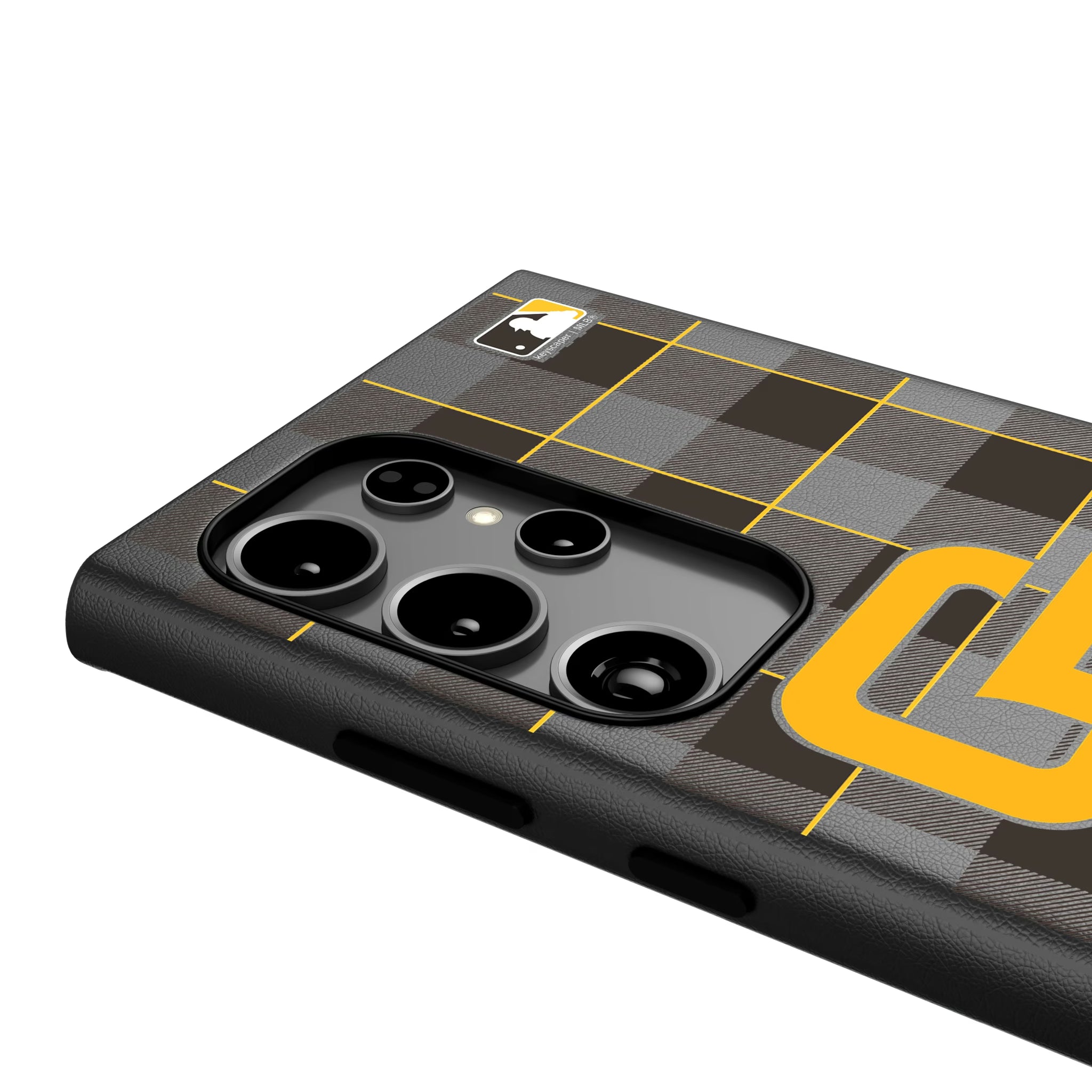 San Diego Padres Plaid Galaxy MagSafe Compatible Phone Case for Samsung Galaxy - Detail