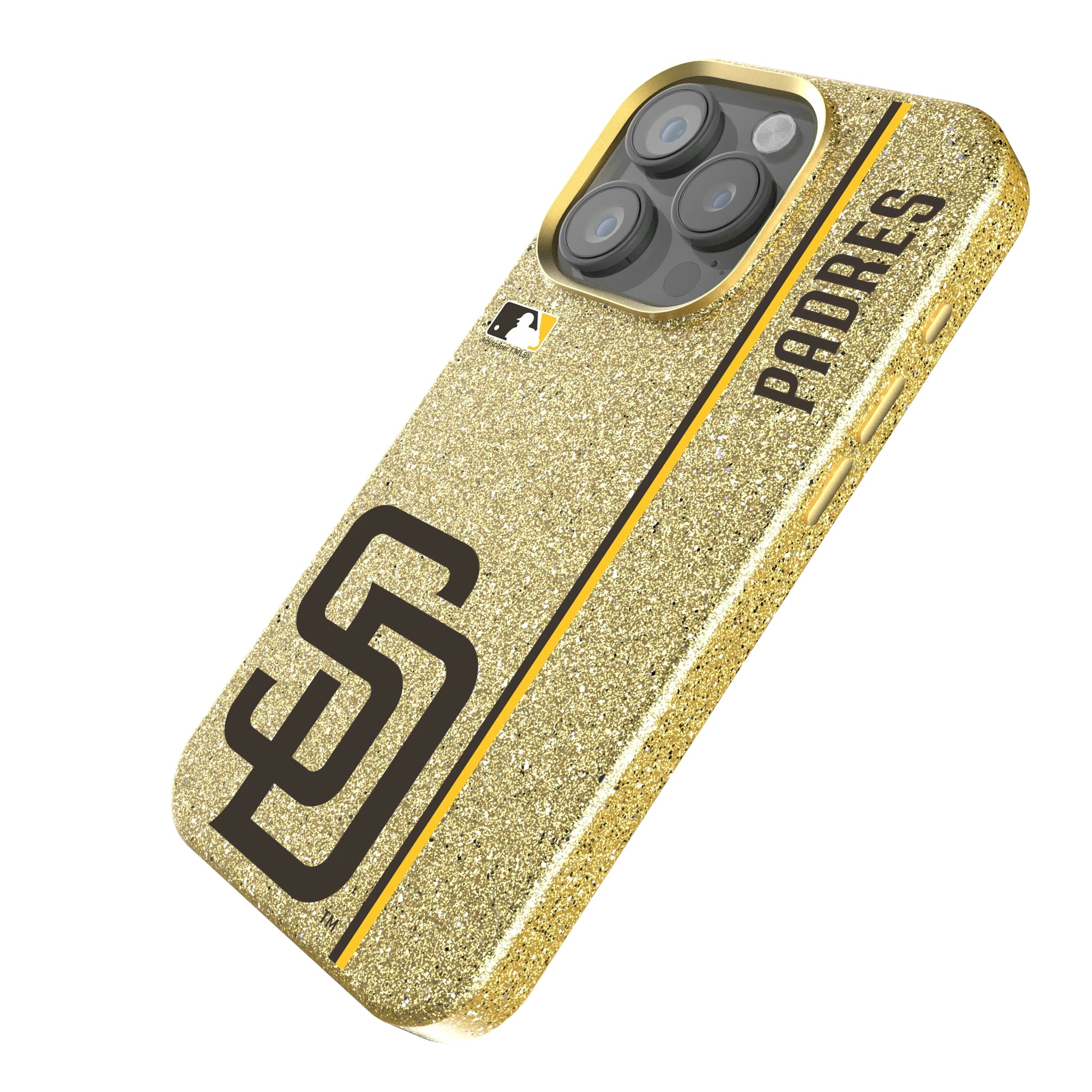 San Diego Padres Sidebar iPhone Bling Phone Case for Apple iPhone - Isometric View