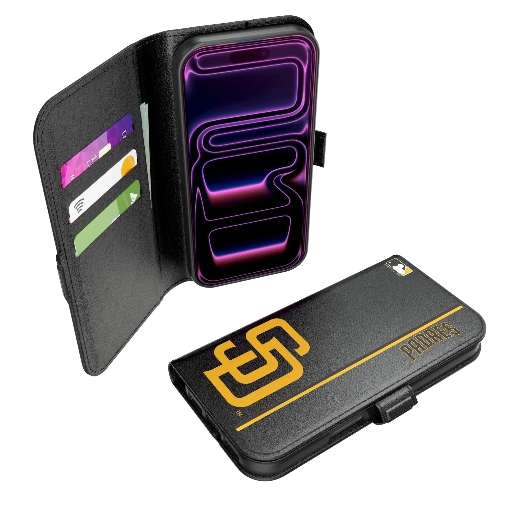 San Diego Padres Sidebar iPhone Folio Phone Case for Apple iPhone#Device_iPhone 17 Pro