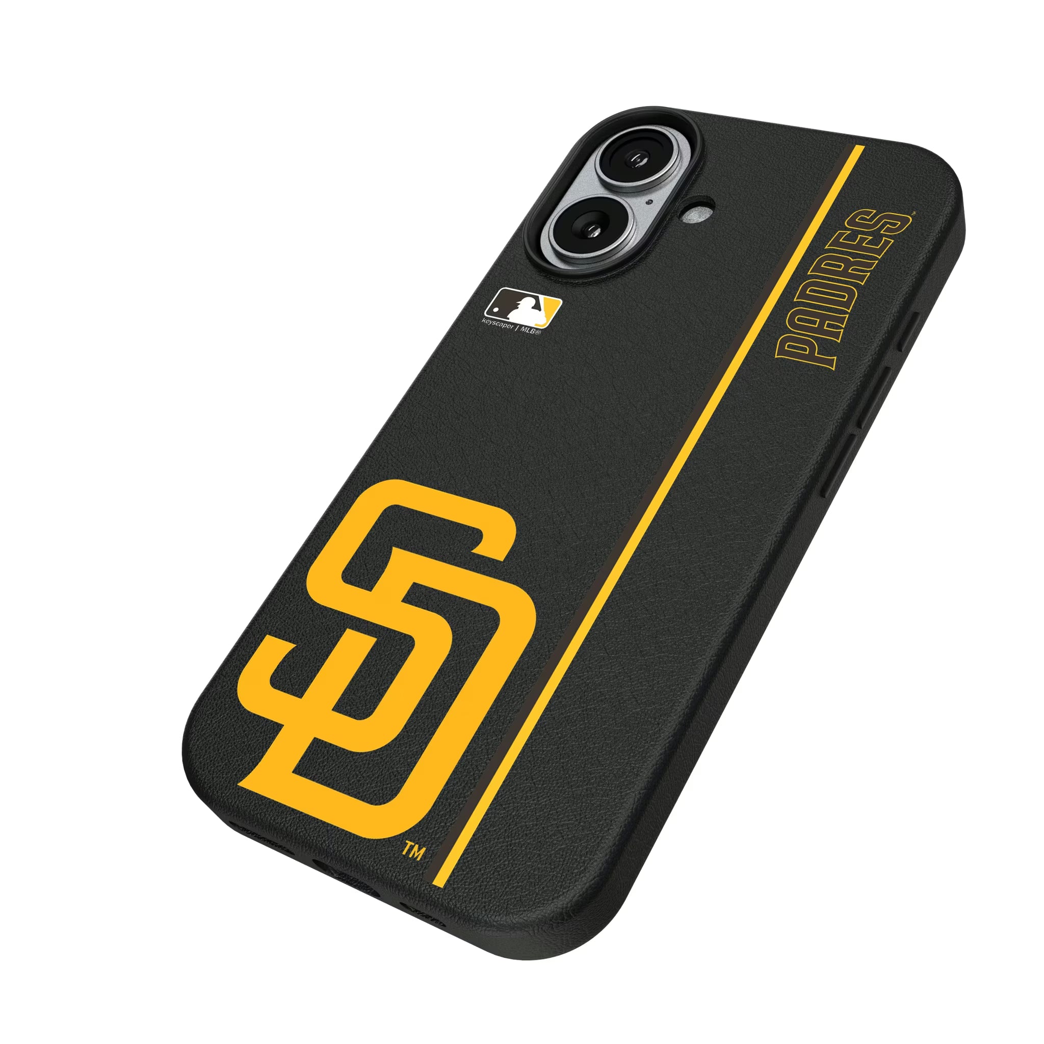 San Diego Padres Sidebar iPhone MagSafe Compatible Phone Case for Apple iPhone - Isometric View#Device_iPhone 17