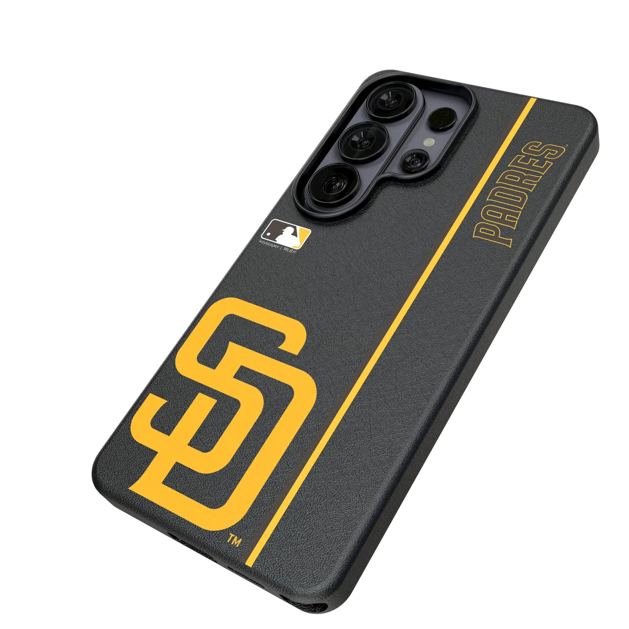 San Diego Padres Sidebar Galaxy MagSafe Compatible Phone Case for Samsung Galaxy - Isometric View#Device_Galaxy S26 Ultra