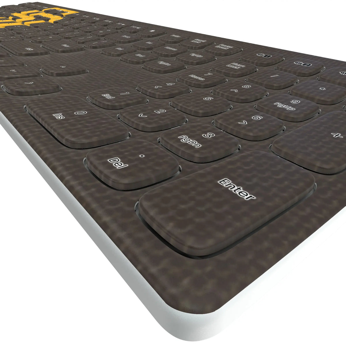 San Diego Padres Solid KKB605 Curved Wireless Keyboard - Detail
