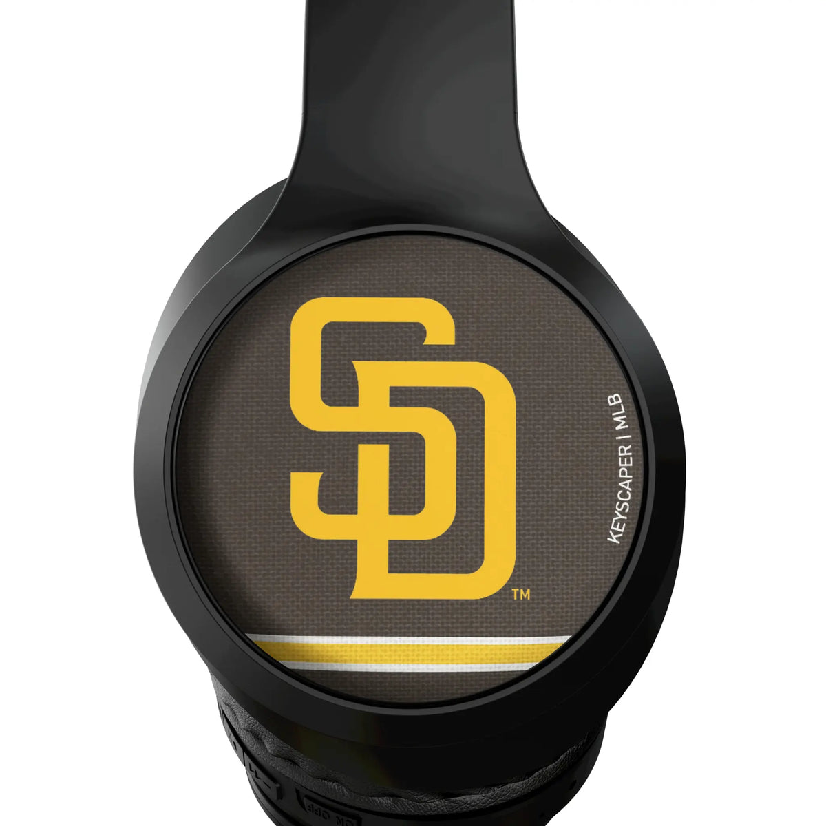 San Diego Padres Stripe Wireless Over-Ear Headphones With Case - Detail