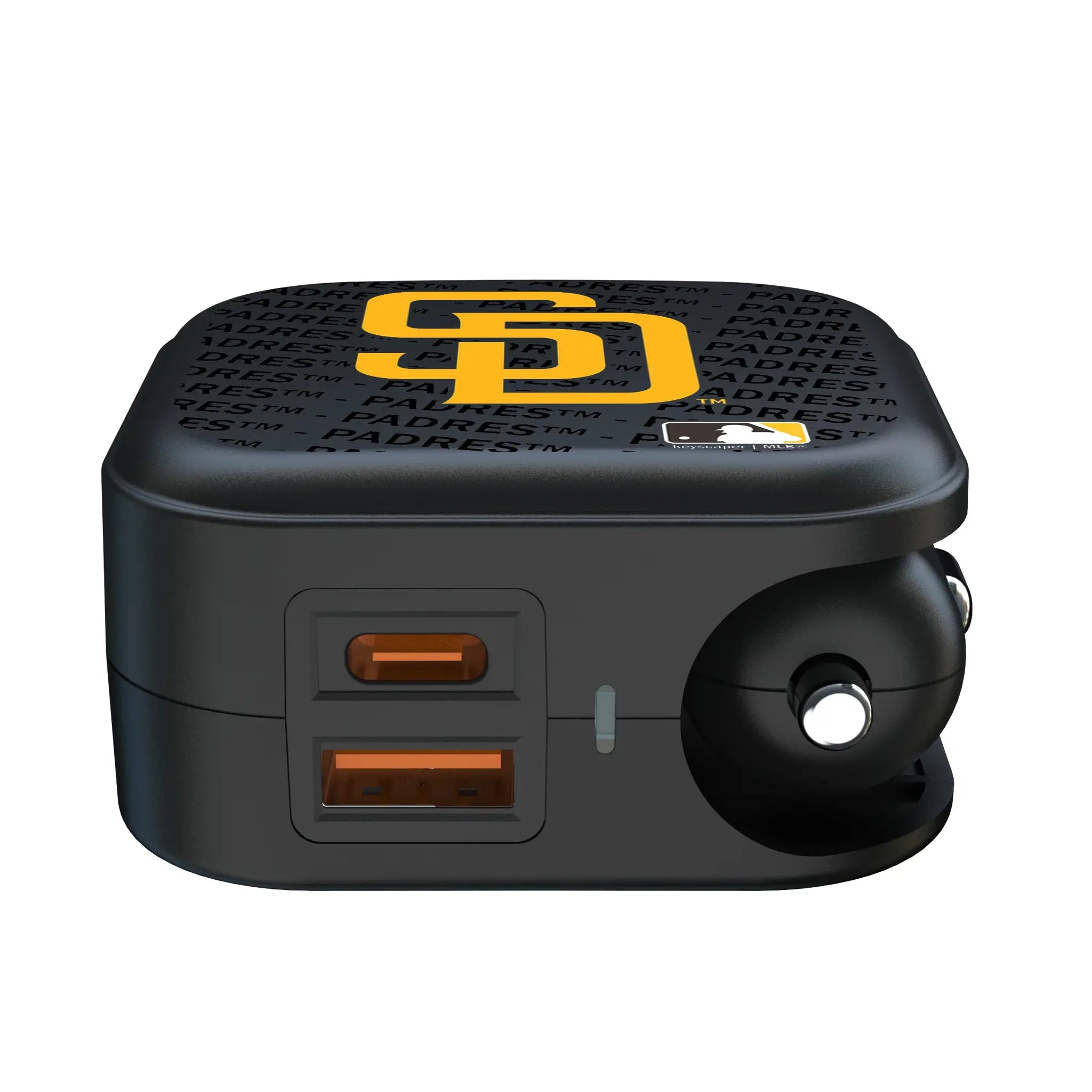 San Diego Padres Text Backdrop 2 in 1 USB A/C Charger
