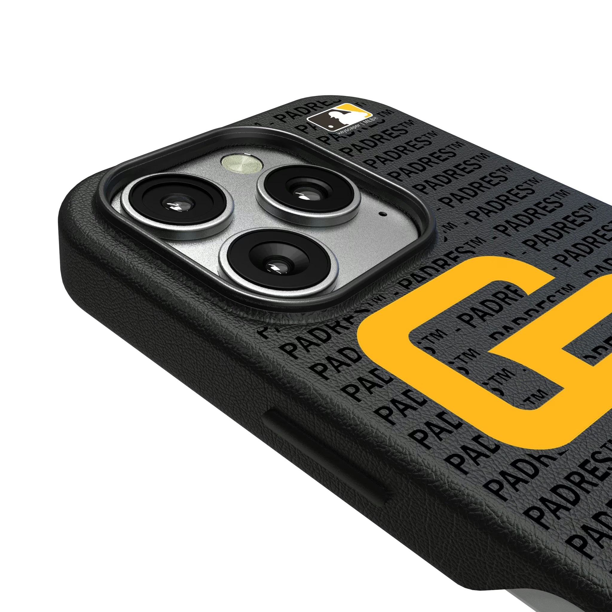San Diego Padres Text Backdrop iPhone MagSafe Compatible Phone Case for Apple iPhone - Detail