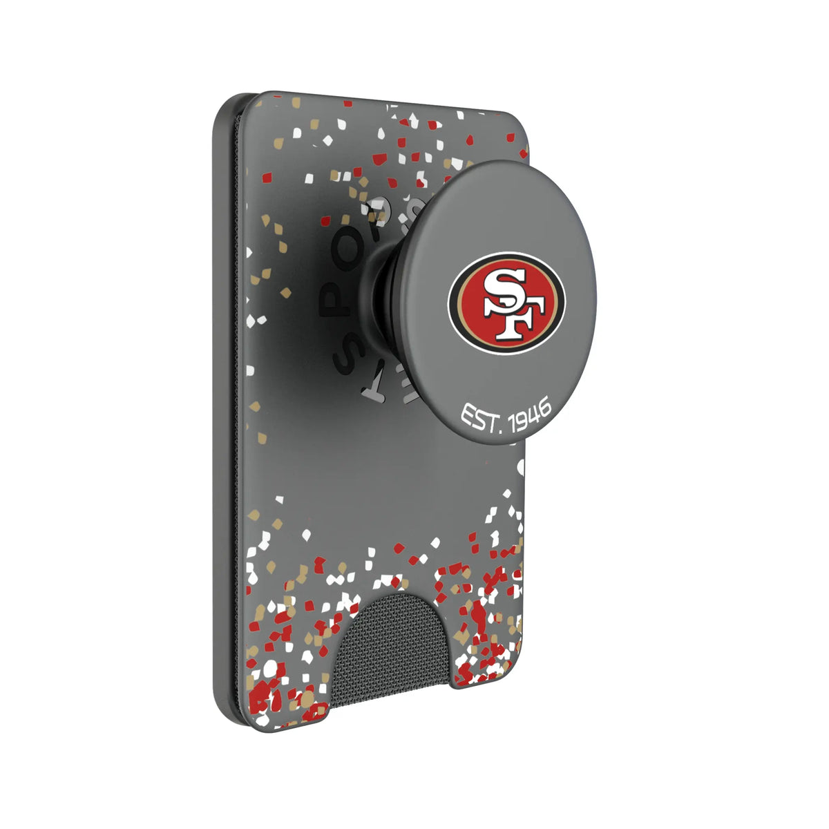 San Francisco 49ers Confetti Popsockets Wallet Magnetic