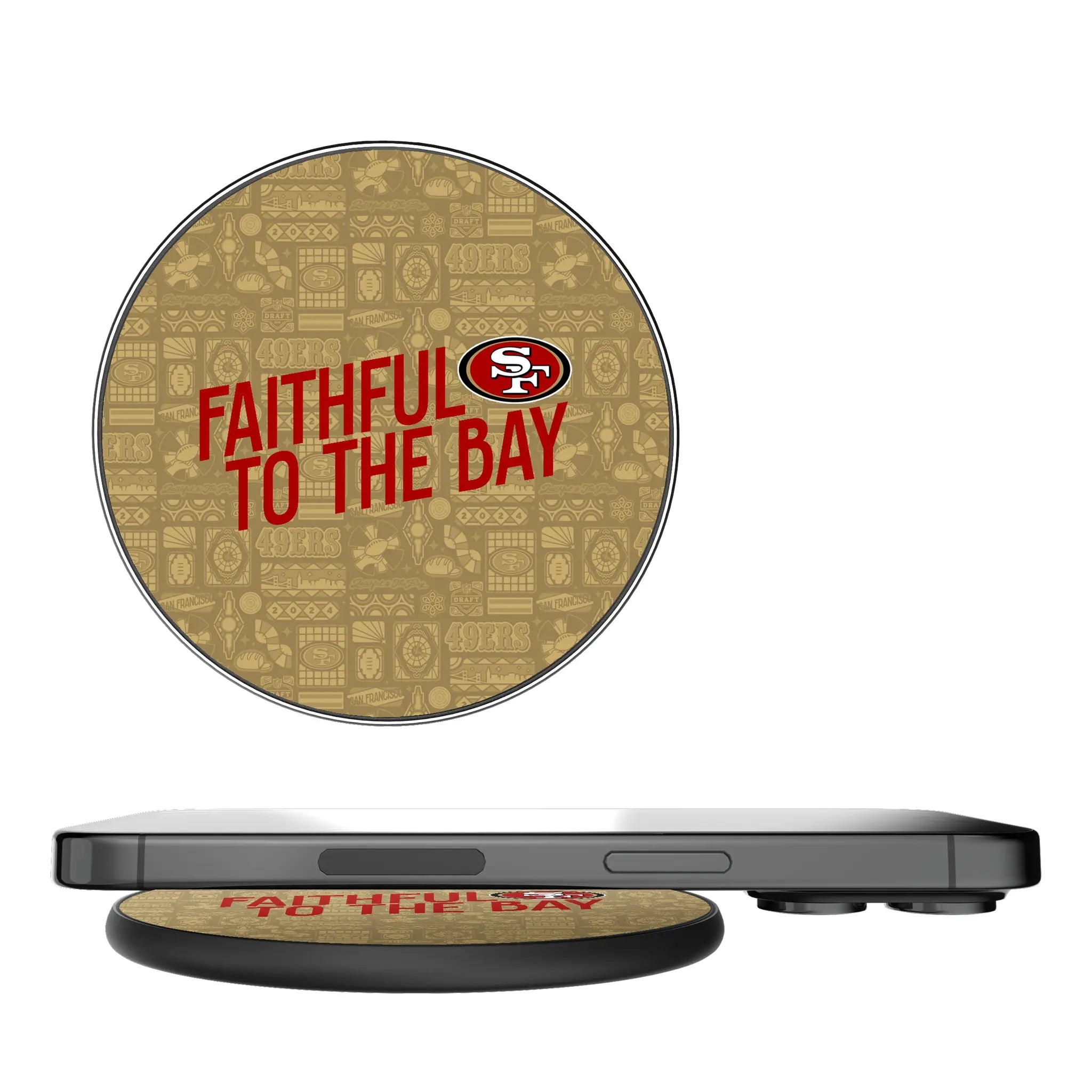 San Francisco 49ers Deco 15-Watt Wireless Charger