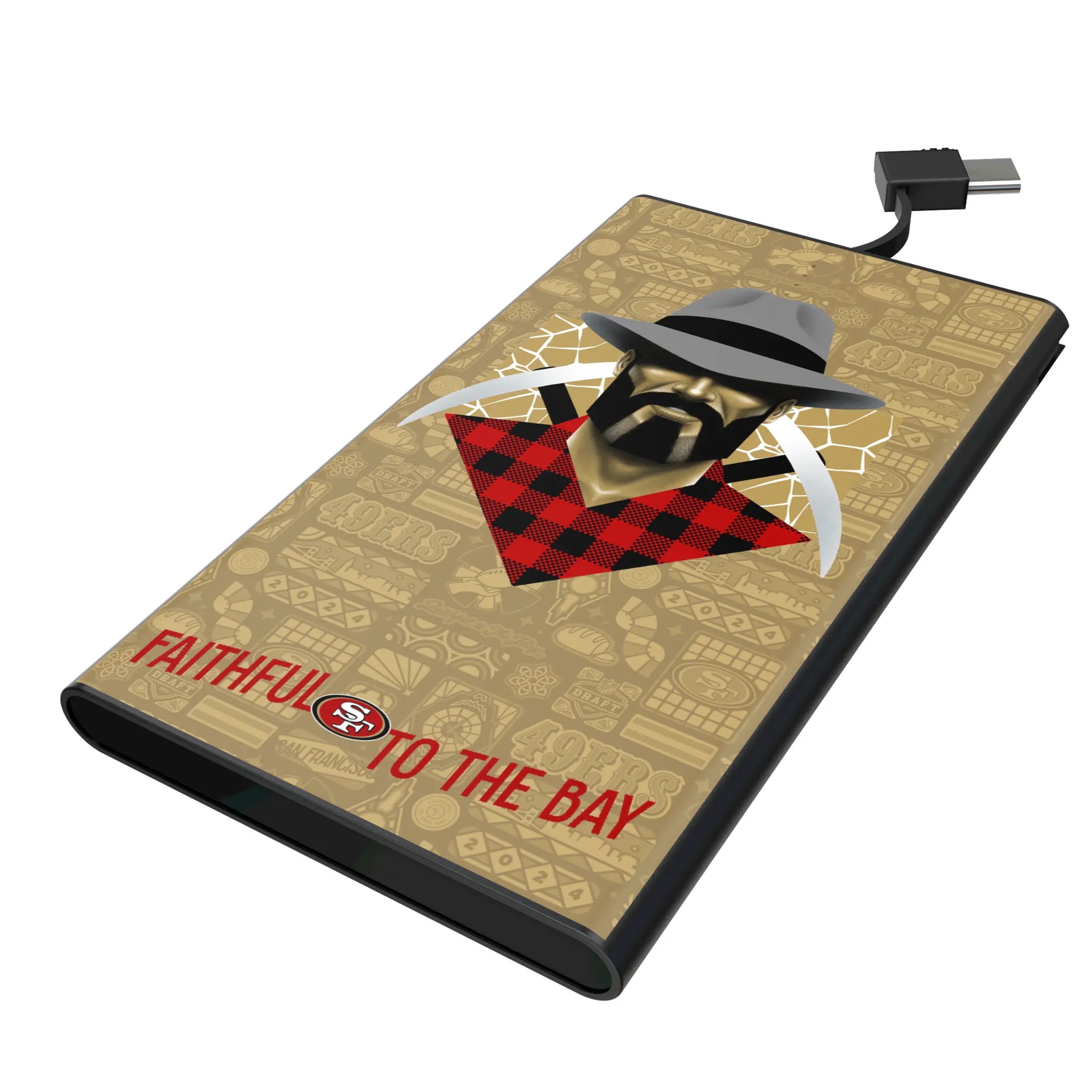 San Francisco 49ers Deco 5000mAh Flat Power Bank