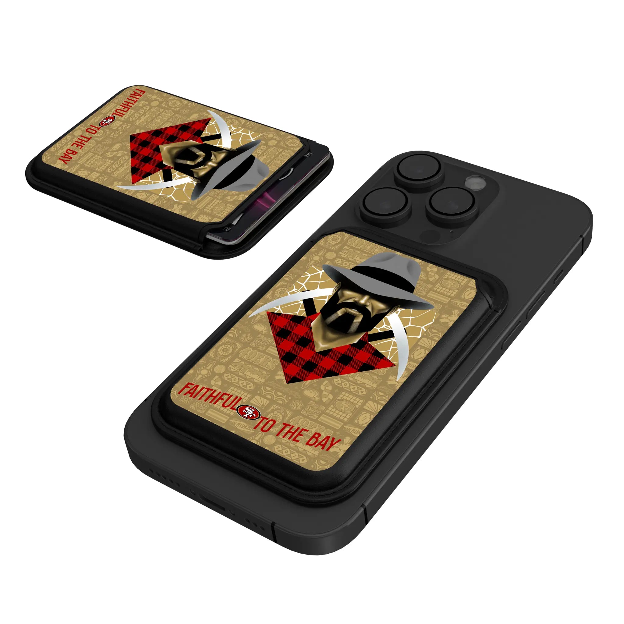 San Francisco 49ers Deco Black Magnetic Credit Card Wallet