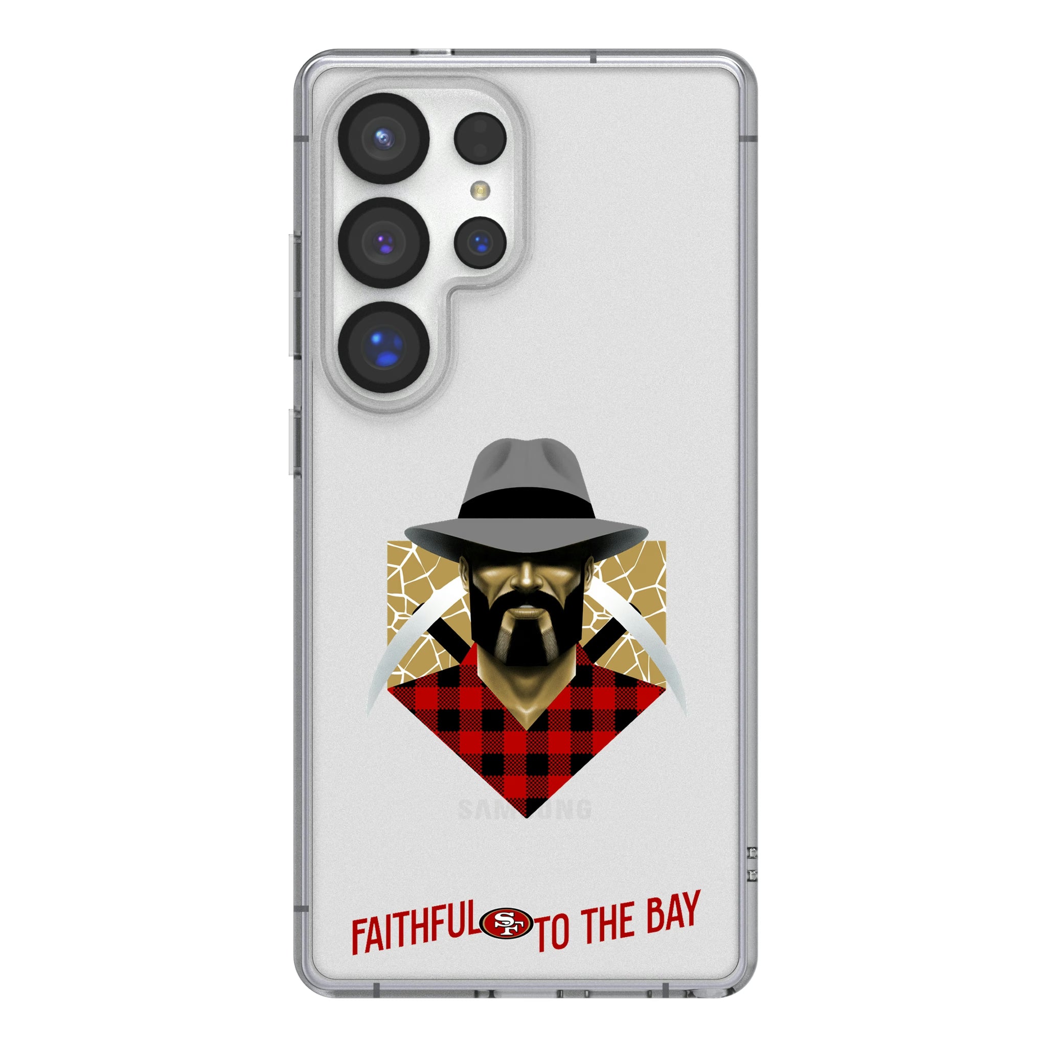 San Francisco 49ers Deco Galaxy Clear Phone Case for Samsung Galaxy