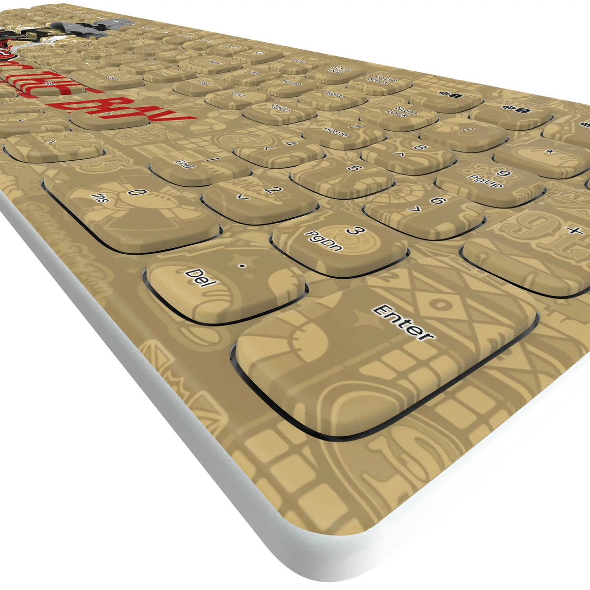 San Francisco 49ers Deco KKB605 Curved Wireless Keyboard - Detail