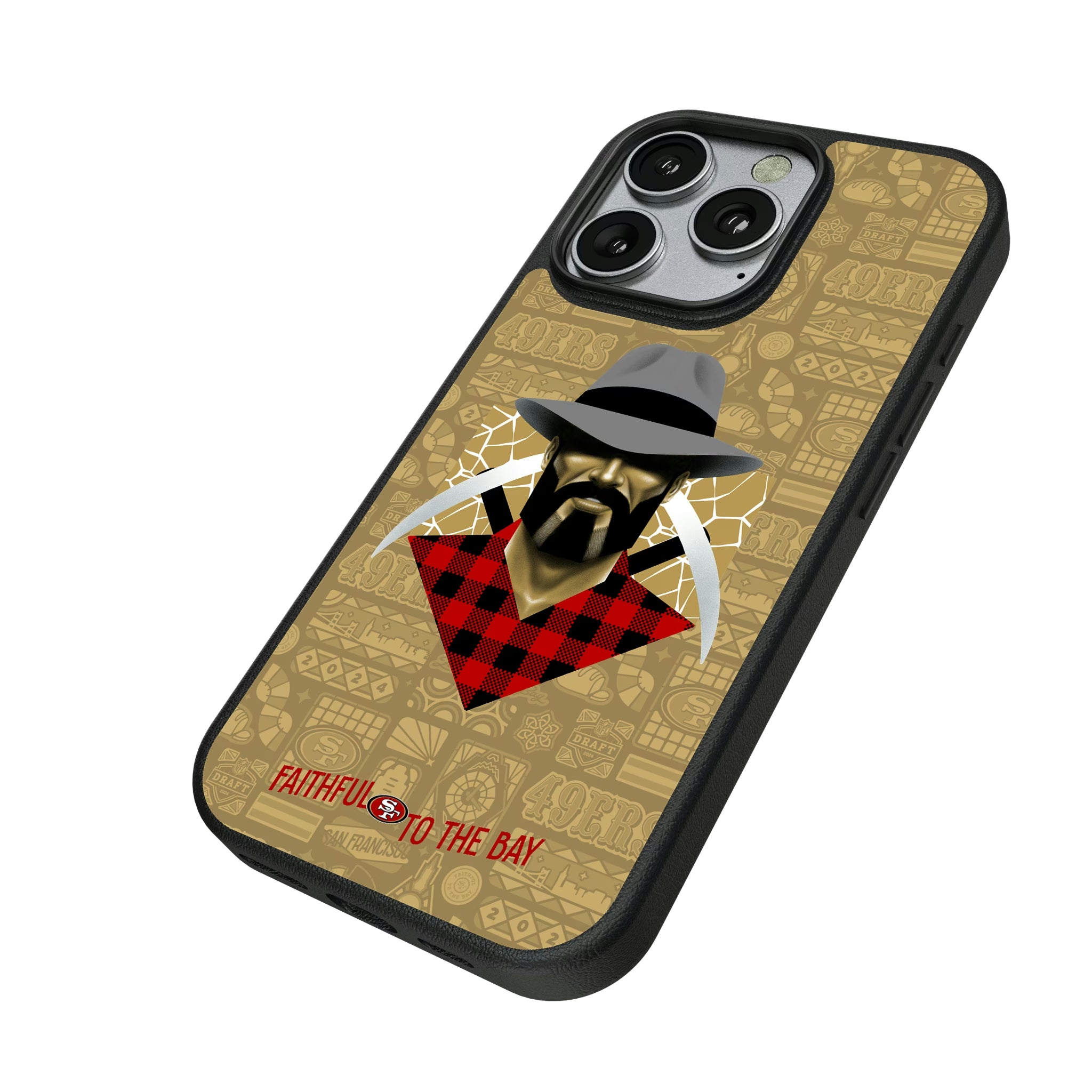 San Francisco 49ers Deco iPhone MagSafe Compatible Phone Case for Apple iPhone - Isometric View