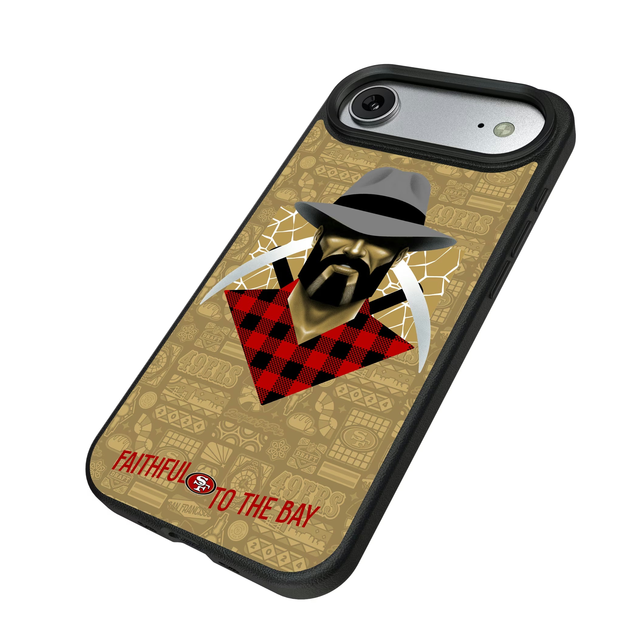 San Francisco 49ers Deco iPhone MagSafe Compatible Phone Case for Apple iPhone - Isometric View#Device_iPhone Air