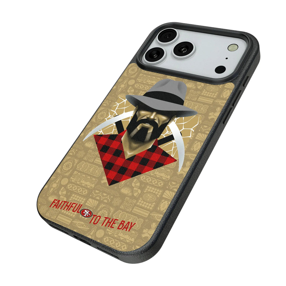 San Francisco 49ers Deco iPhone MagSafe Compatible Phone Case for Apple iPhone - Isometric View#Device_iPhone 18 Pro Max