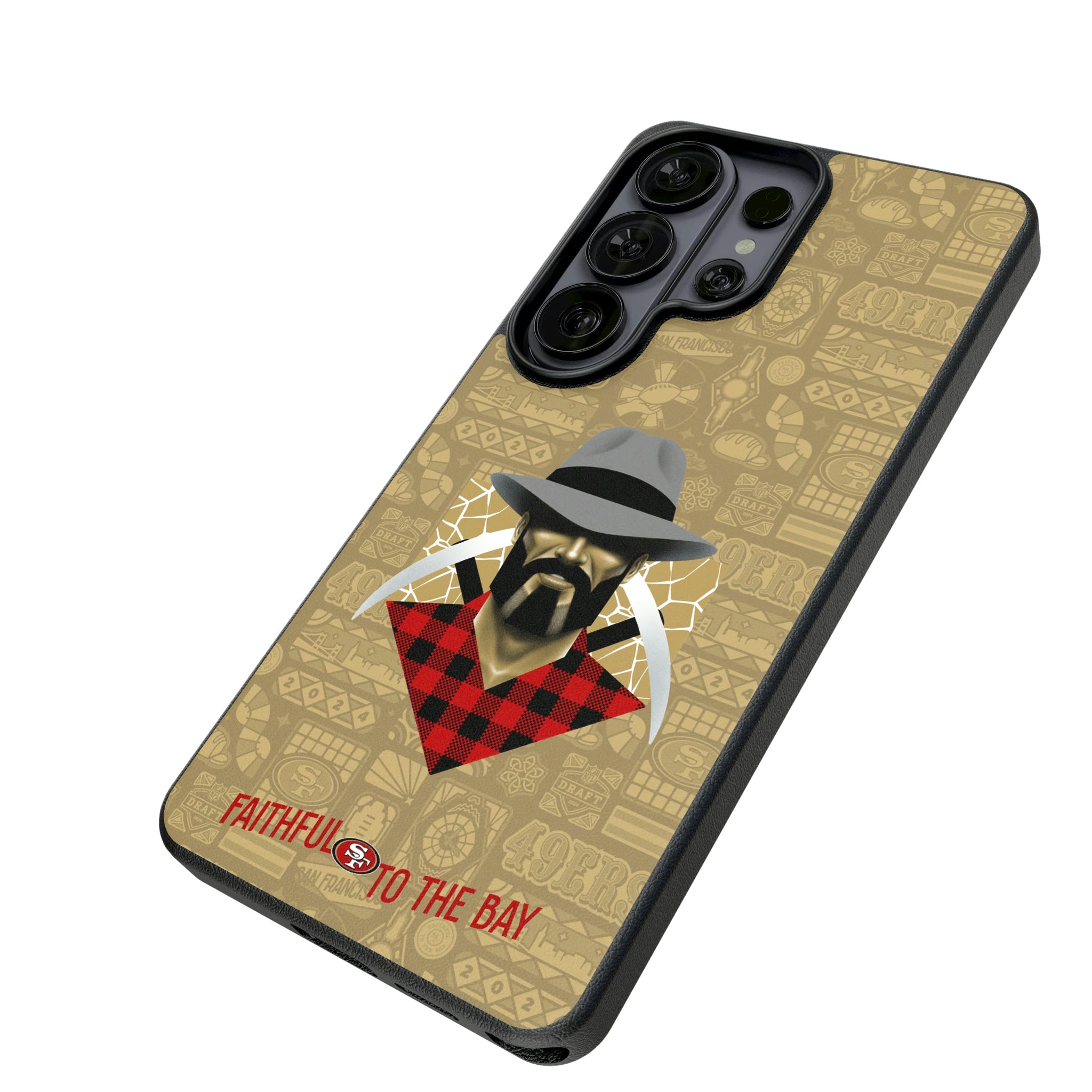 San Francisco 49ers Deco Galaxy MagSafe Compatible Phone Case for Samsung Galaxy - Isometric View