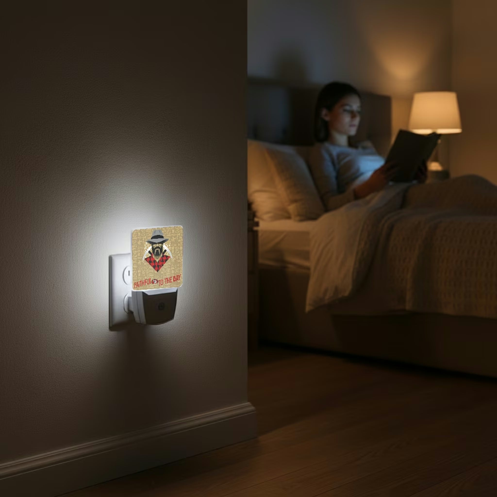San Francisco 49ers Deco Night Light 2-Pack - Lifestyle