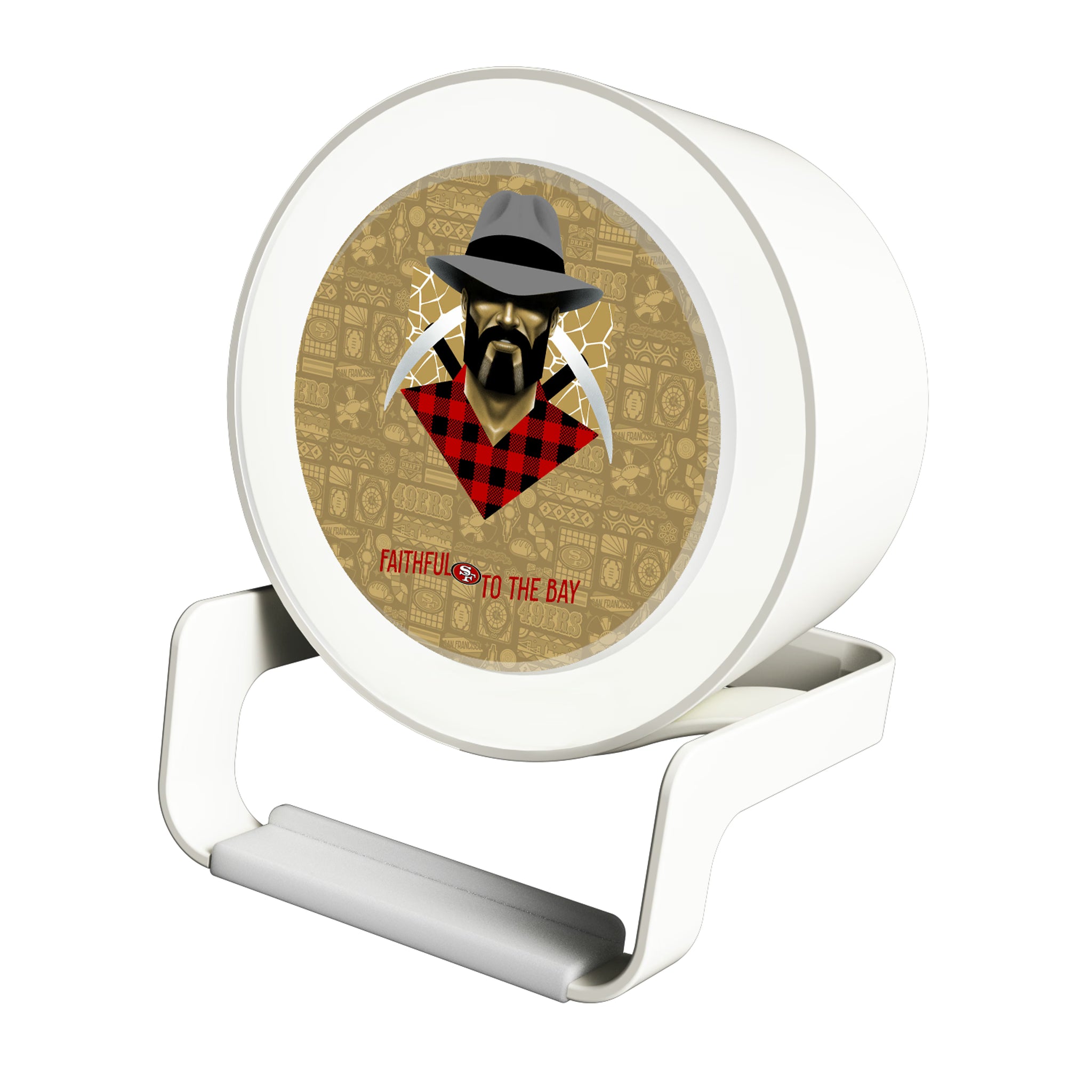 San Francisco 49ers Deco Night Light Charger and Bluetooth Speaker