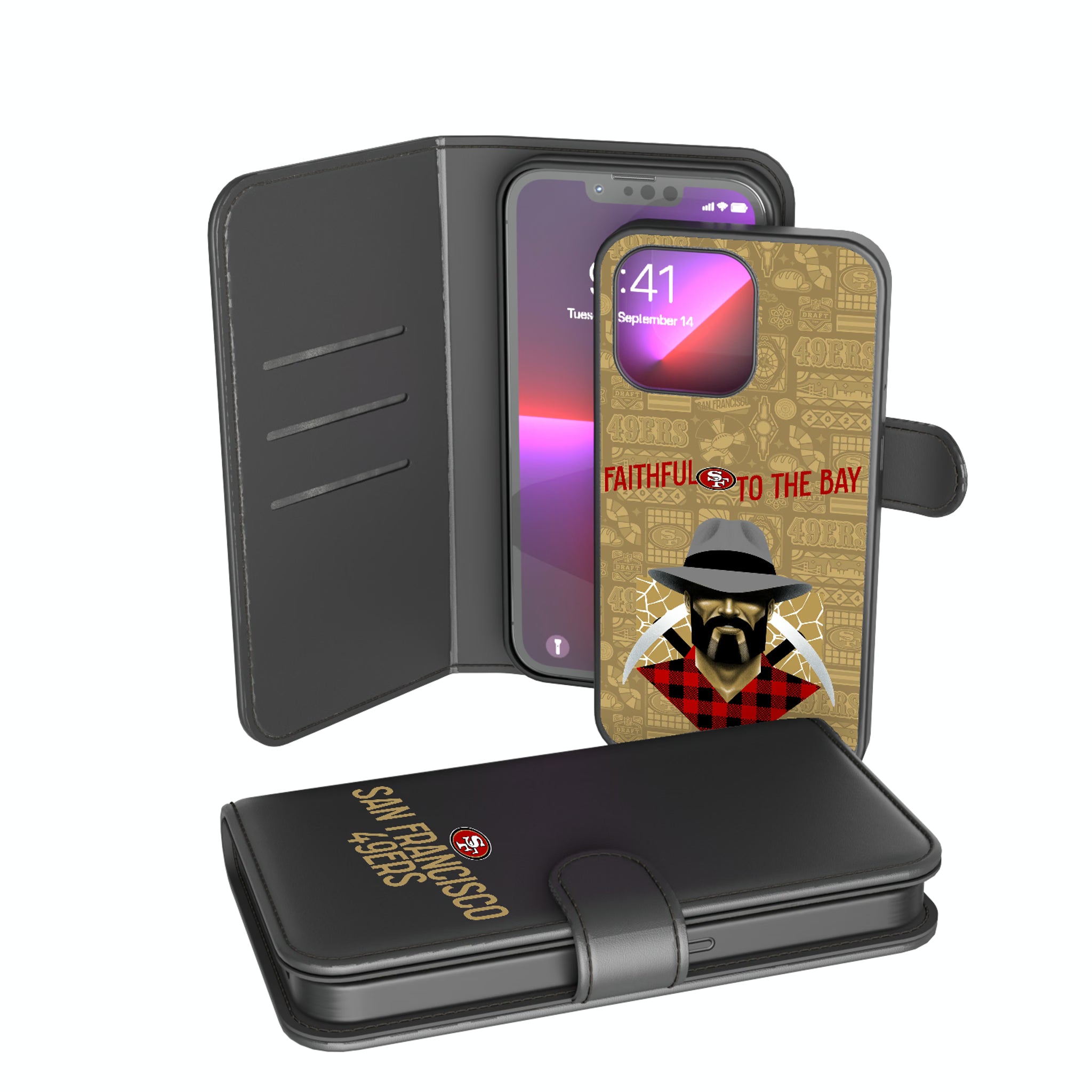 San Francisco 49ers Deco iPhone Wallet Phone Case for Apple iPhone