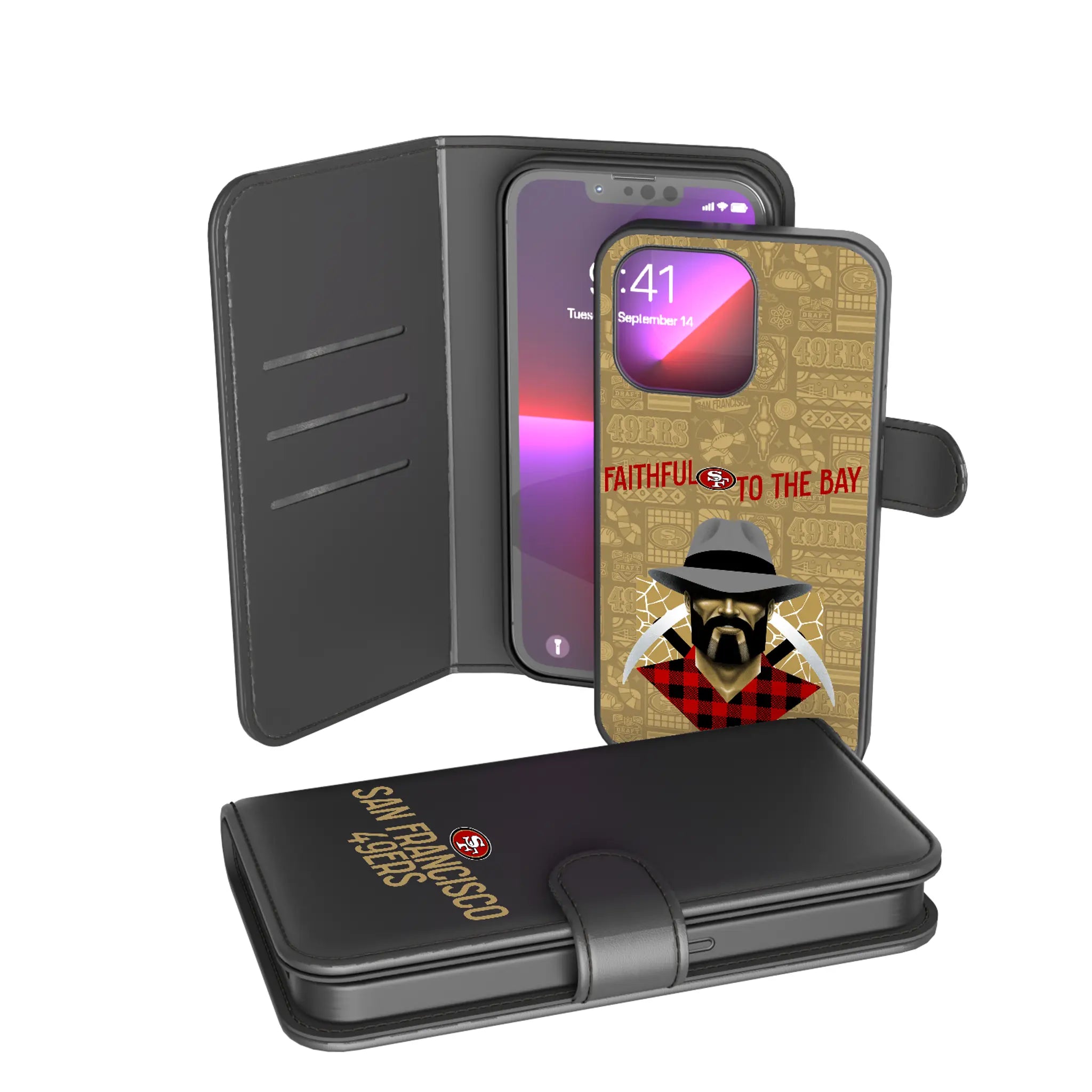 San Francisco 49ers Deco iPhone Wallet Phone Case for Apple iPhone