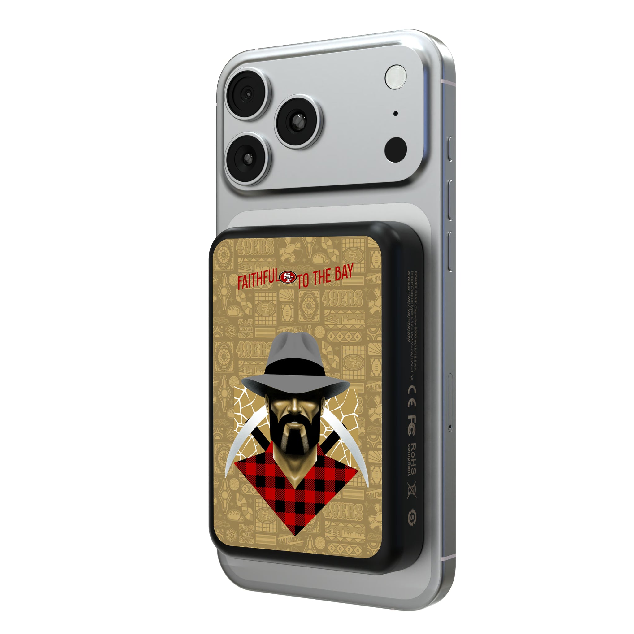 San Francisco 49ers Deco Wireless Mag Power Bank