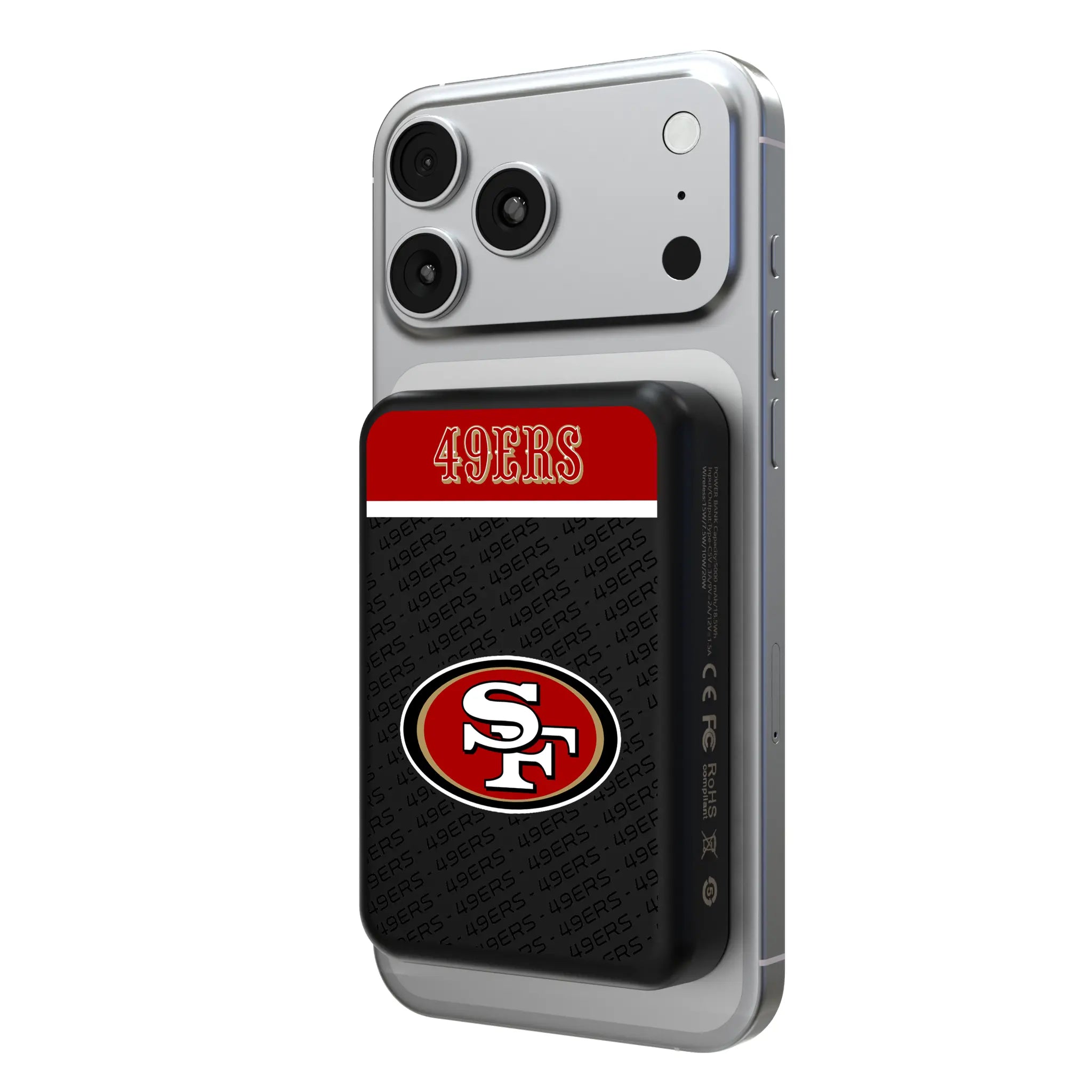 San Francisco 49ers Endzone Plus Wireless Mag Power Bank